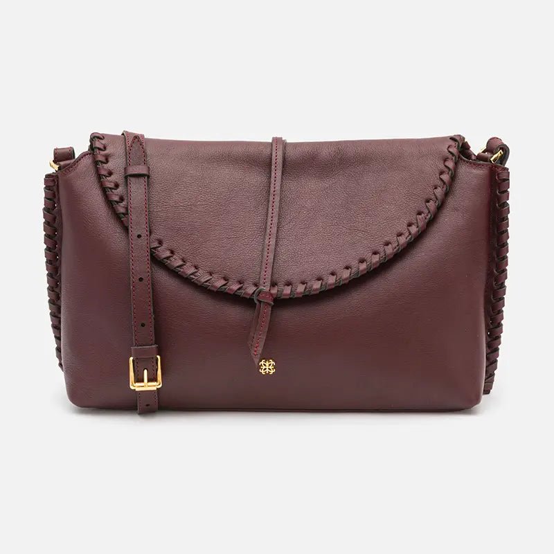 Bolsa Ivy em couro cabernet - Balaia