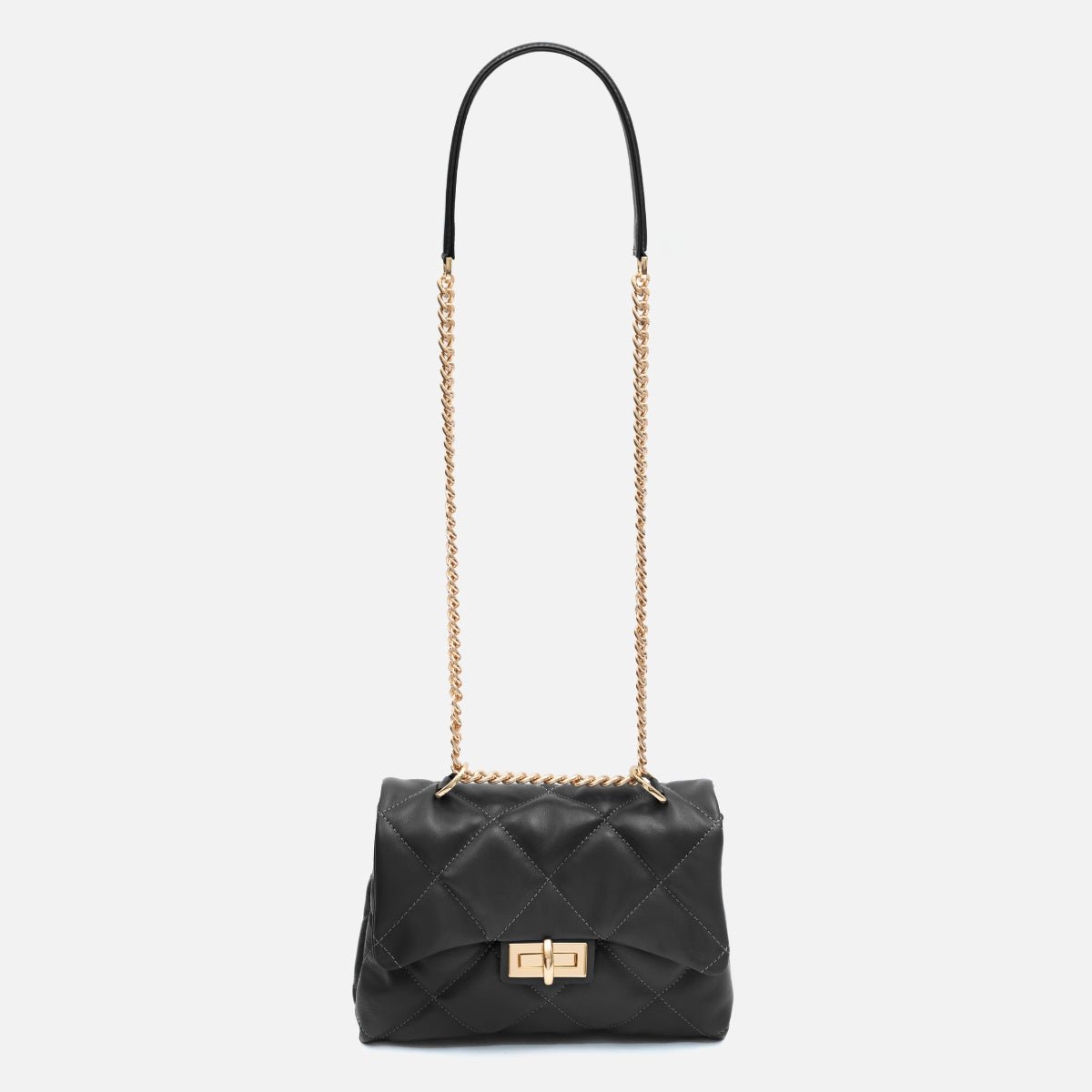 Bolsa Iza em Couro Preto - Balaia