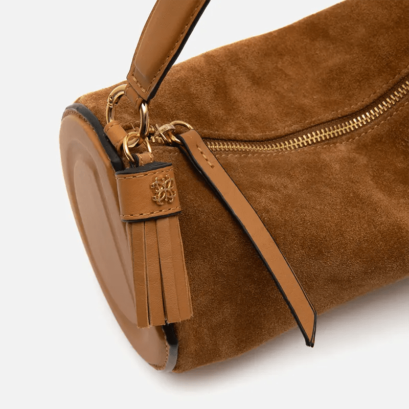 Bolsa Jade Cilíndrica em Camurça Sela - Balaia