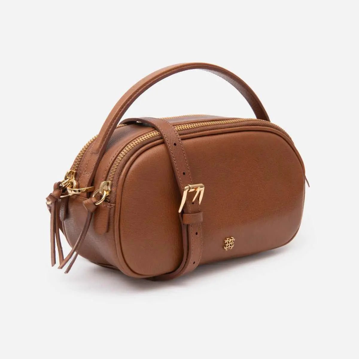 Bolsa Lívia em Couro Carmel - Balaia