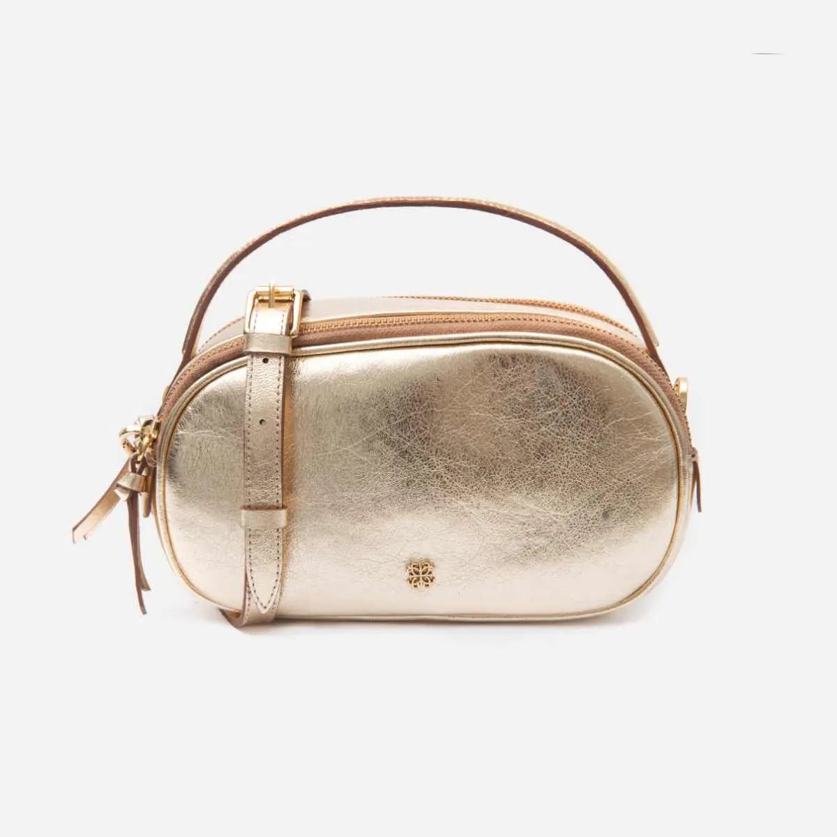 Bolsa Lívia em Couro Ouro Light - Balaia