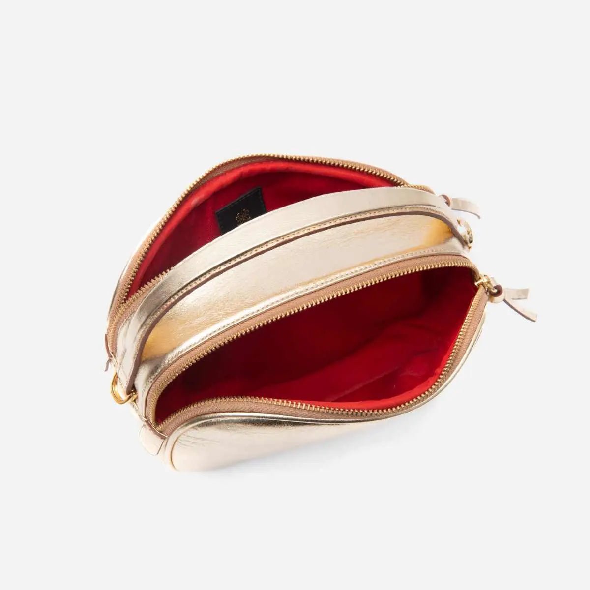 Bolsa Lívia em Couro Ouro Light - Balaia