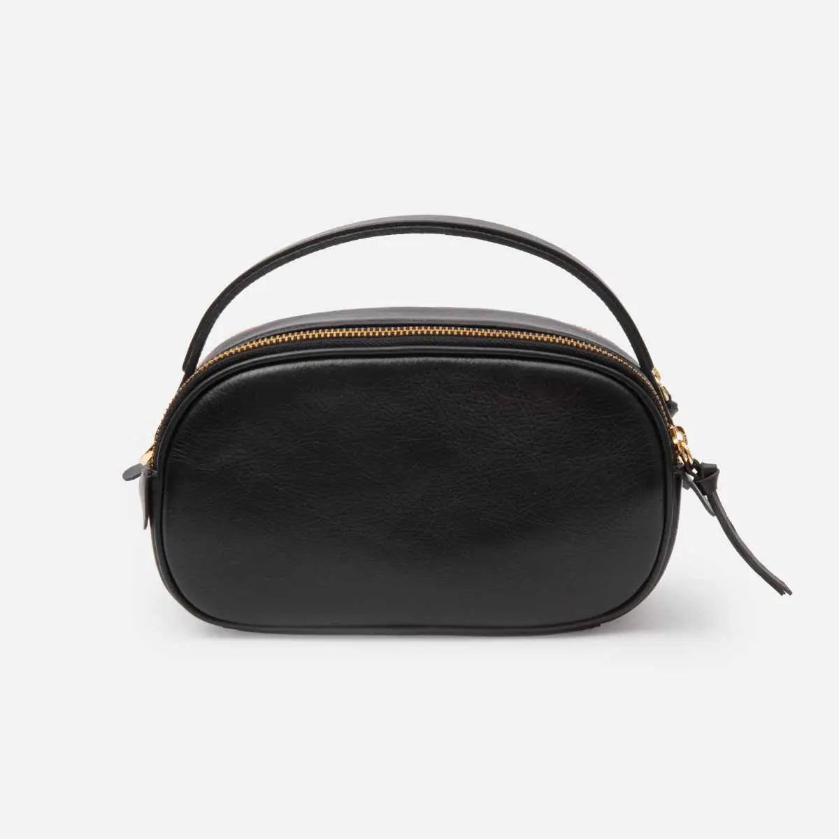 Bolsa Lívia em Couro Pirarucu Preto - Balaia