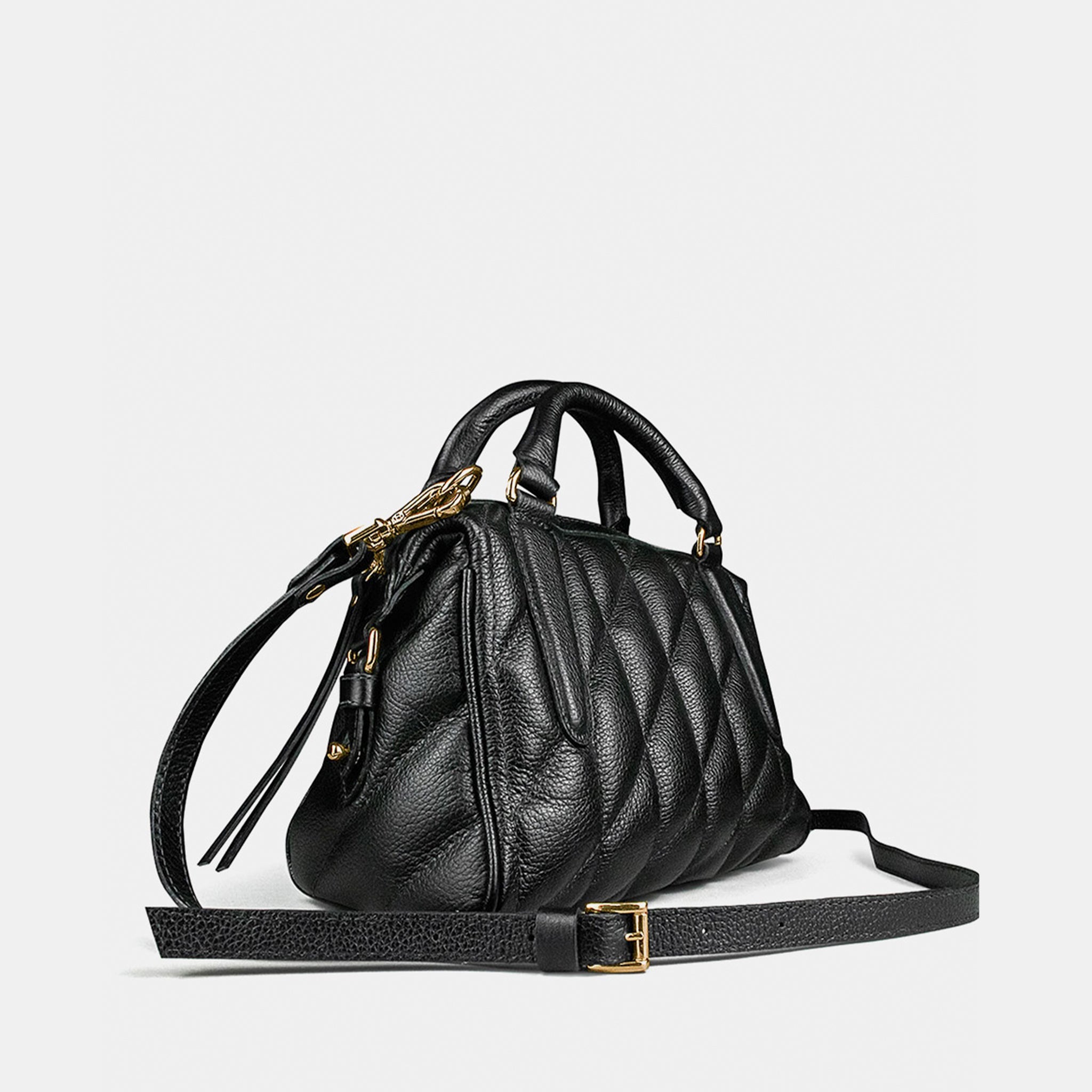 Bolsa Liz M em Couro Preto - Balaia