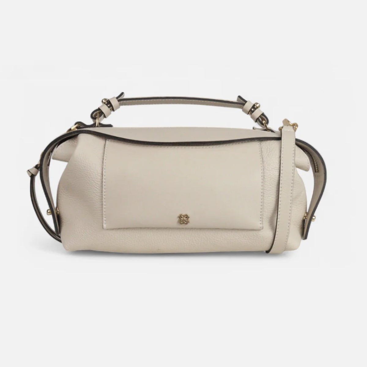 Bolsa Sil M em Couro Off White - Balaia