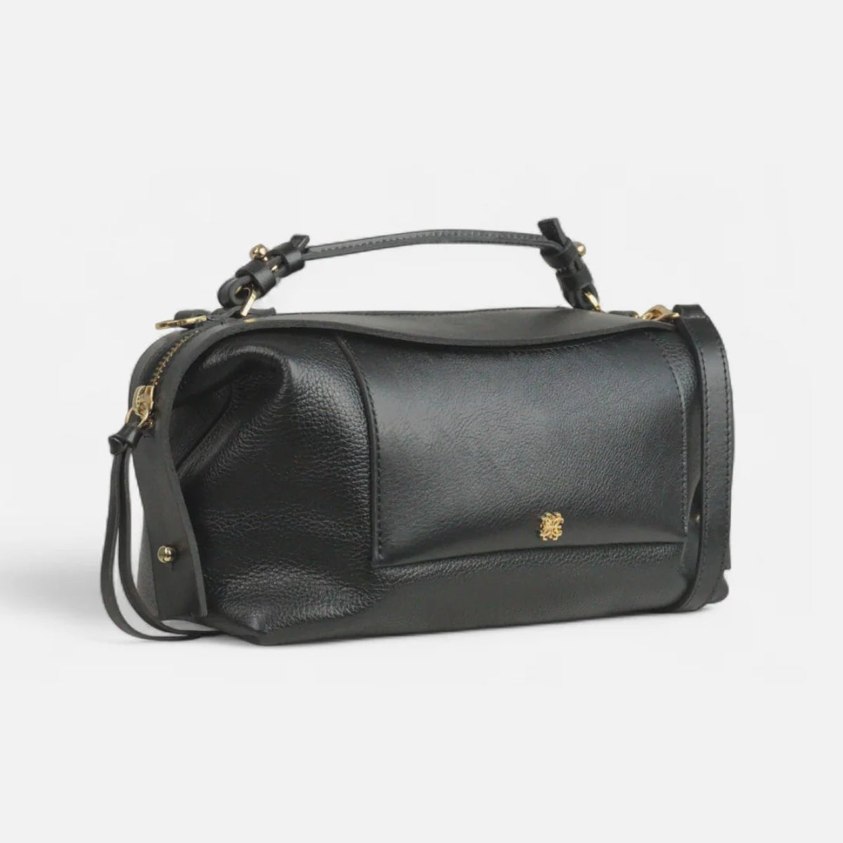 Bolsa Sil M em Couro Preto - Balaia