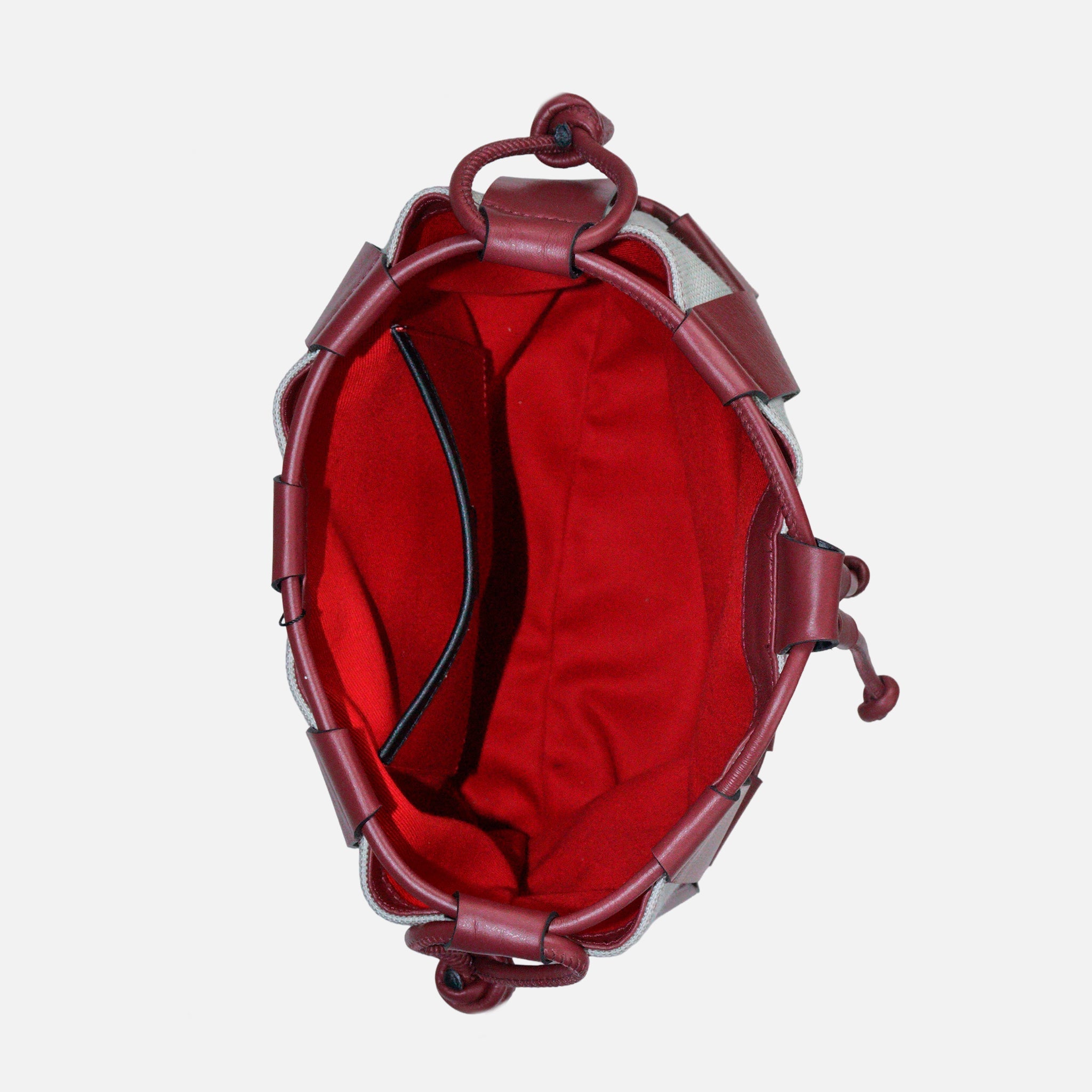 Bolsa Zena em Couro Cabernet - Balaia