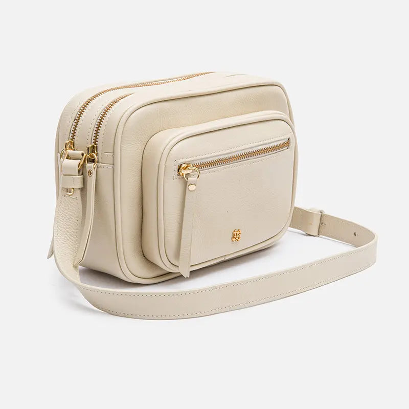 Bolsa Cecília em Couro Off White