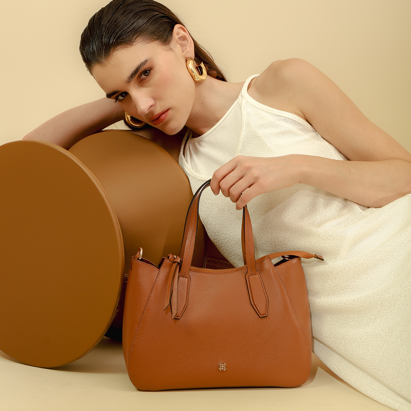 Bolsa Celine em Couro Carmel