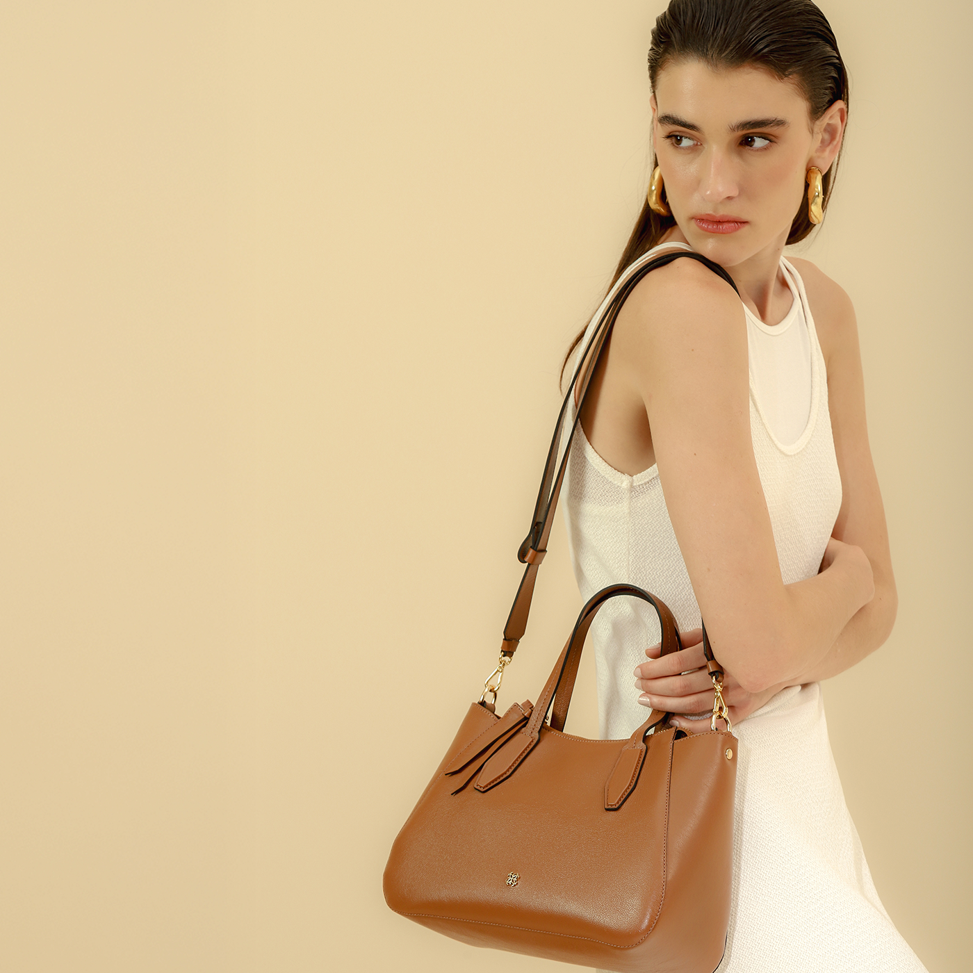 Bolsa Celine em Couro Carmel