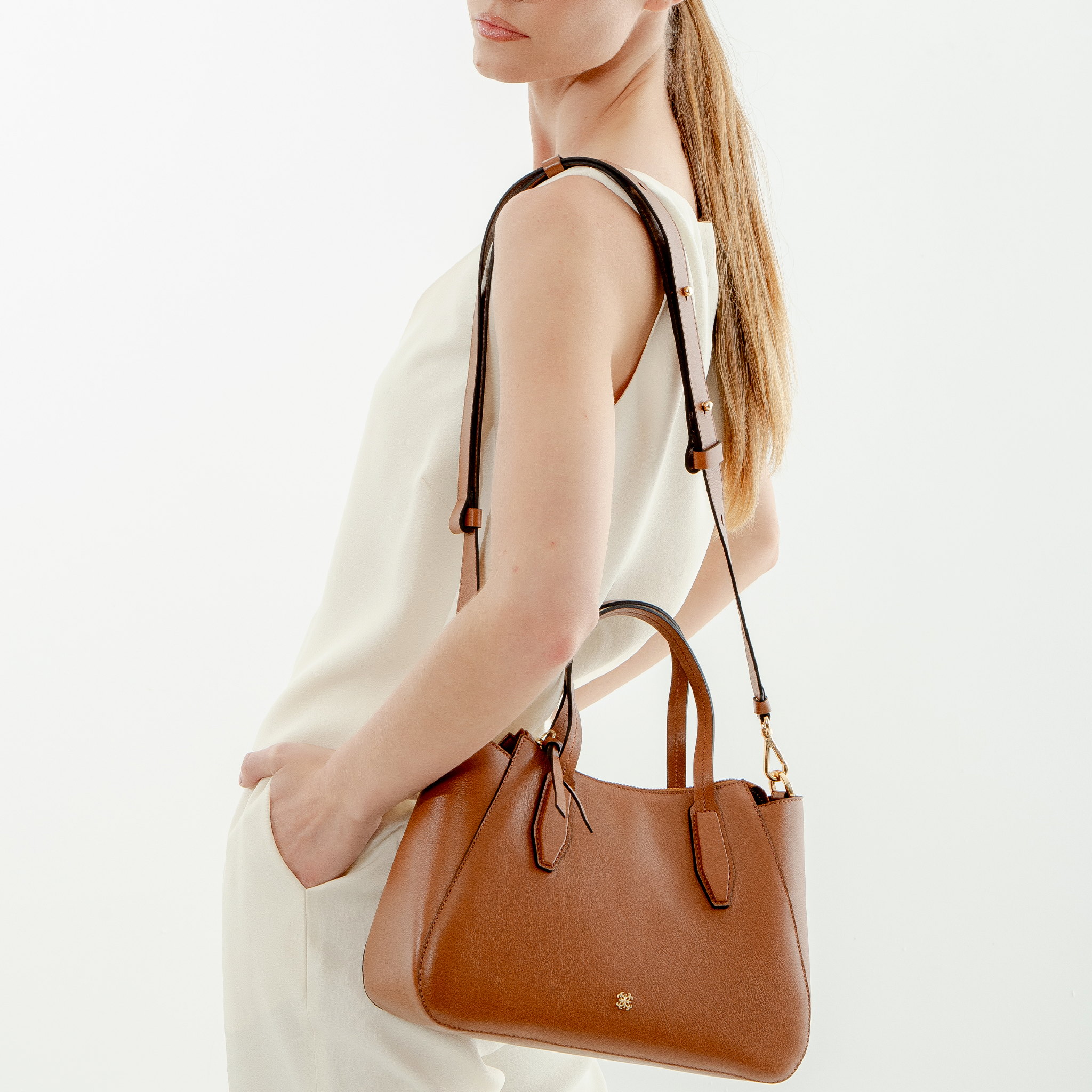 Bolsa Celine em Couro Carmel