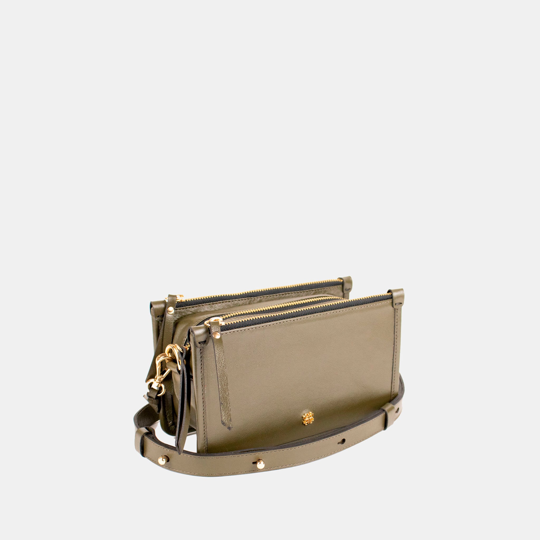 Bolsa Elisa P em couro Musgo