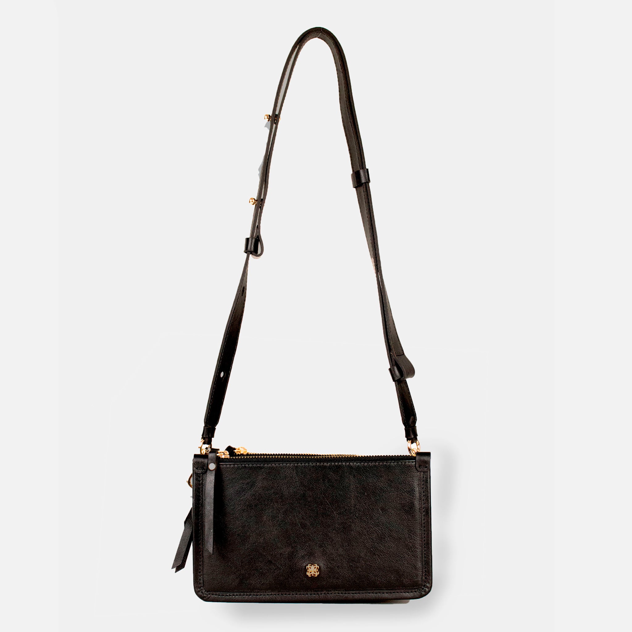 Bolsa Elisa P em couro Preto