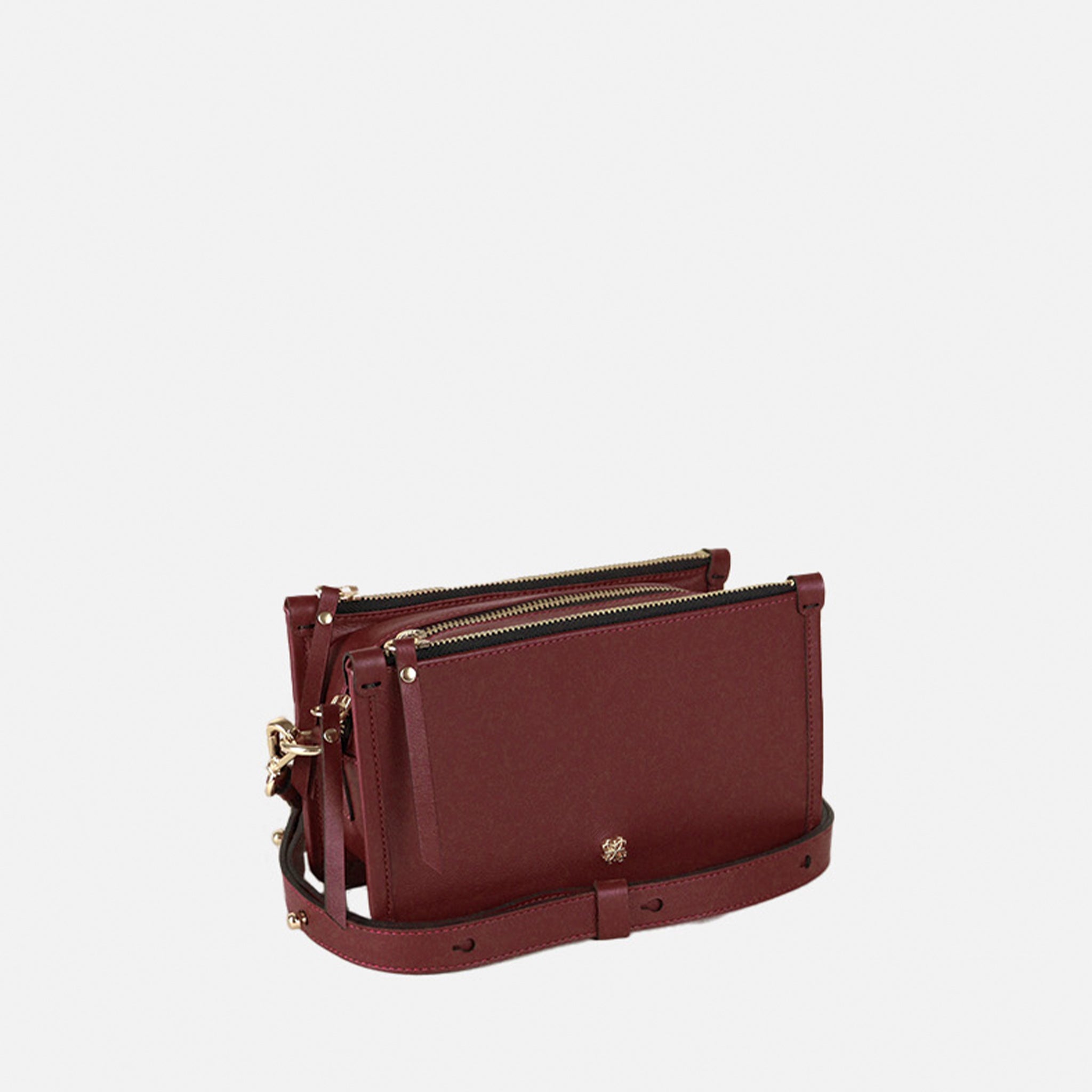 Bolsa Elisa P em couro Rubi