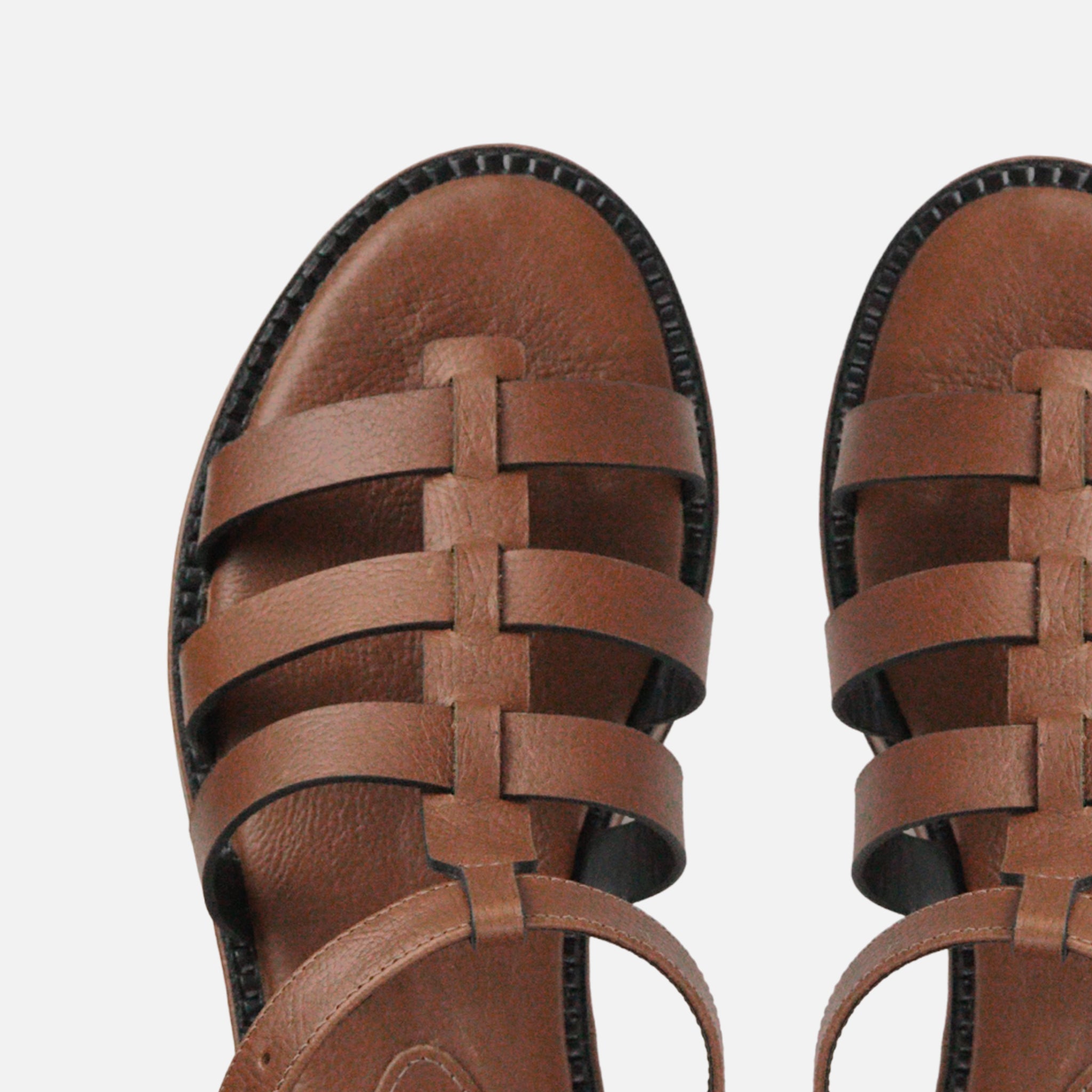 Flatform Fisherman em Couro Carmel - Balaia