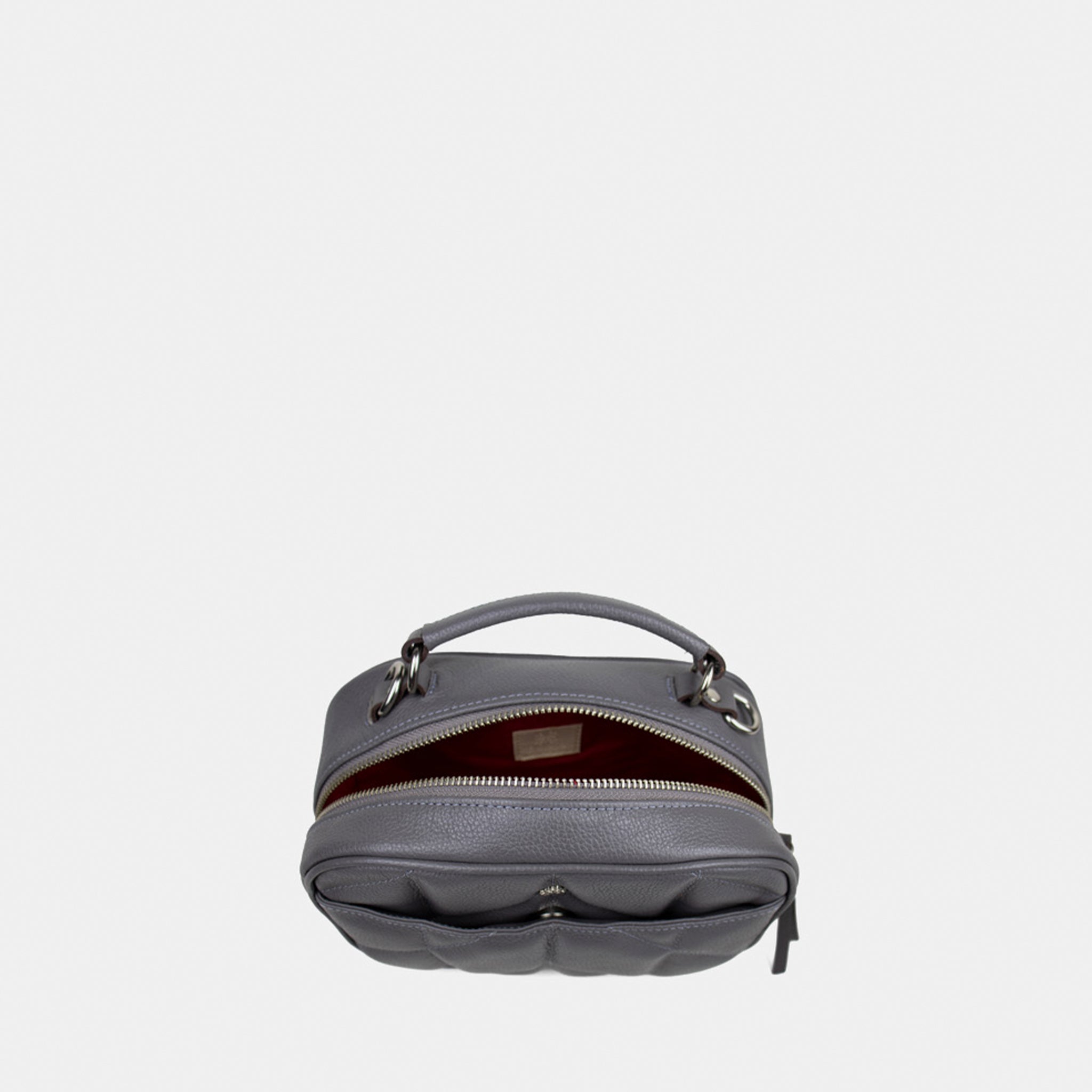 Bolsa Gioh em Couro Cimento