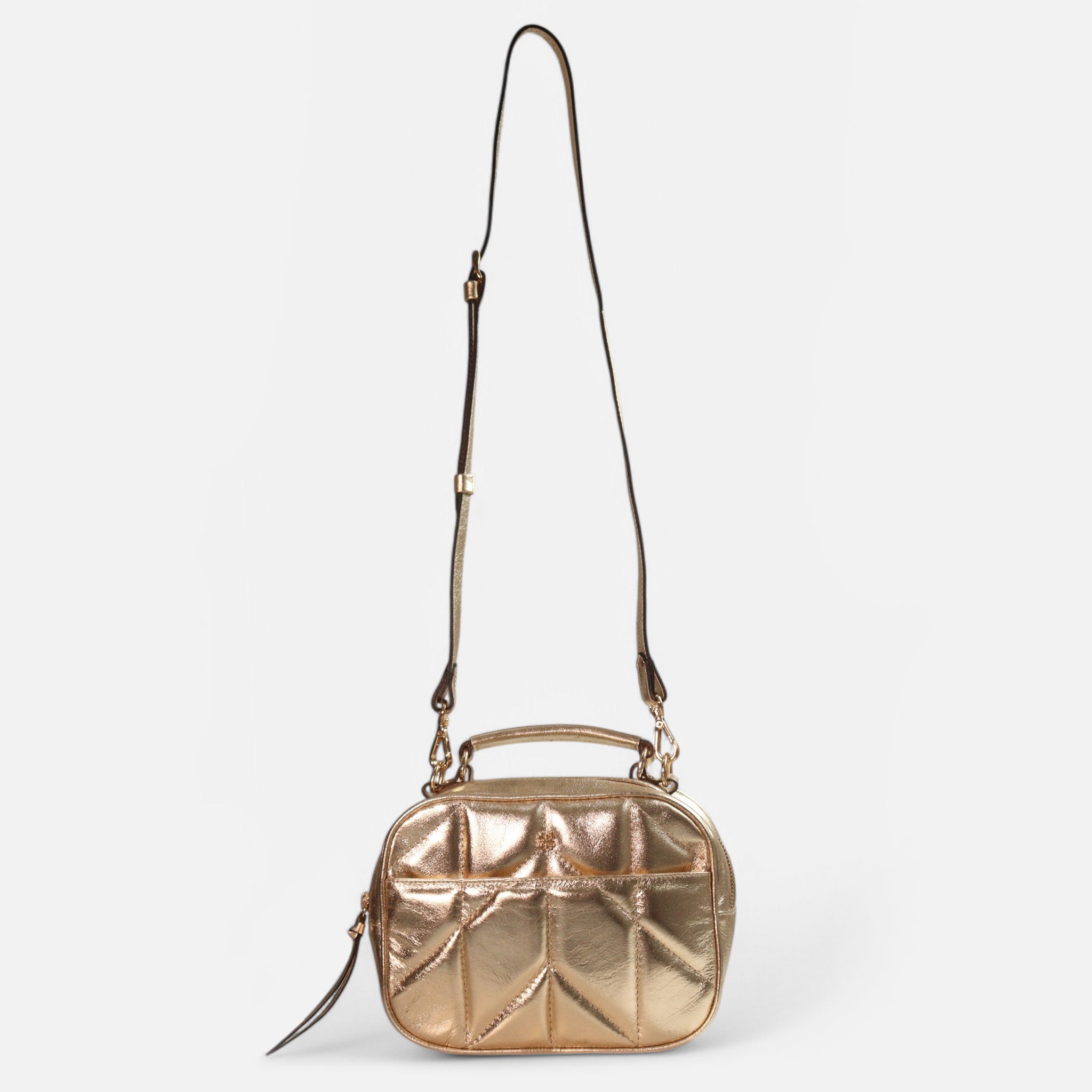 Bolsa Gioh em Couro Ouro Light