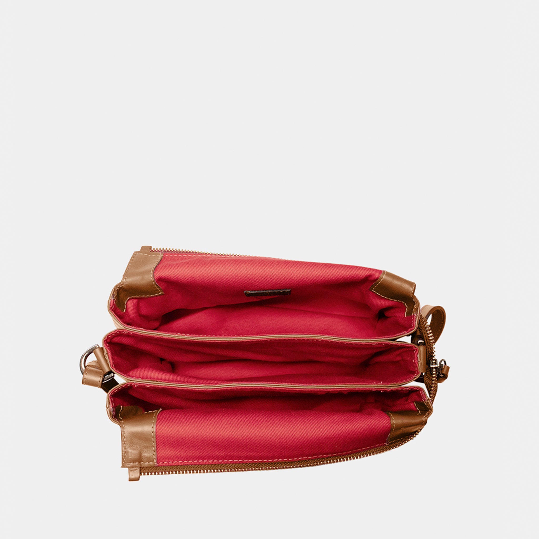 Bolsa Giulia em Couro Carmel