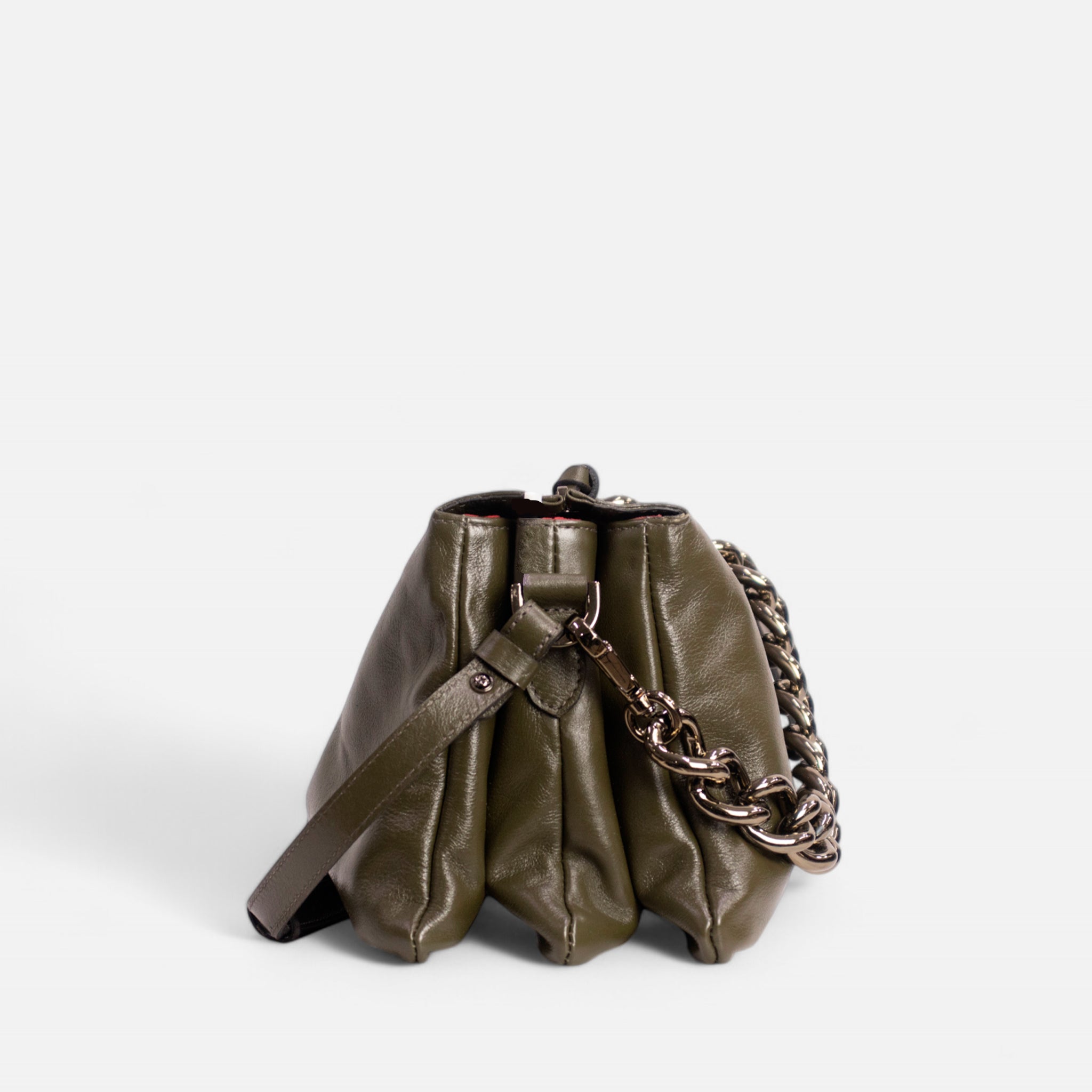 Bolsa Giulia em Couro Musgo