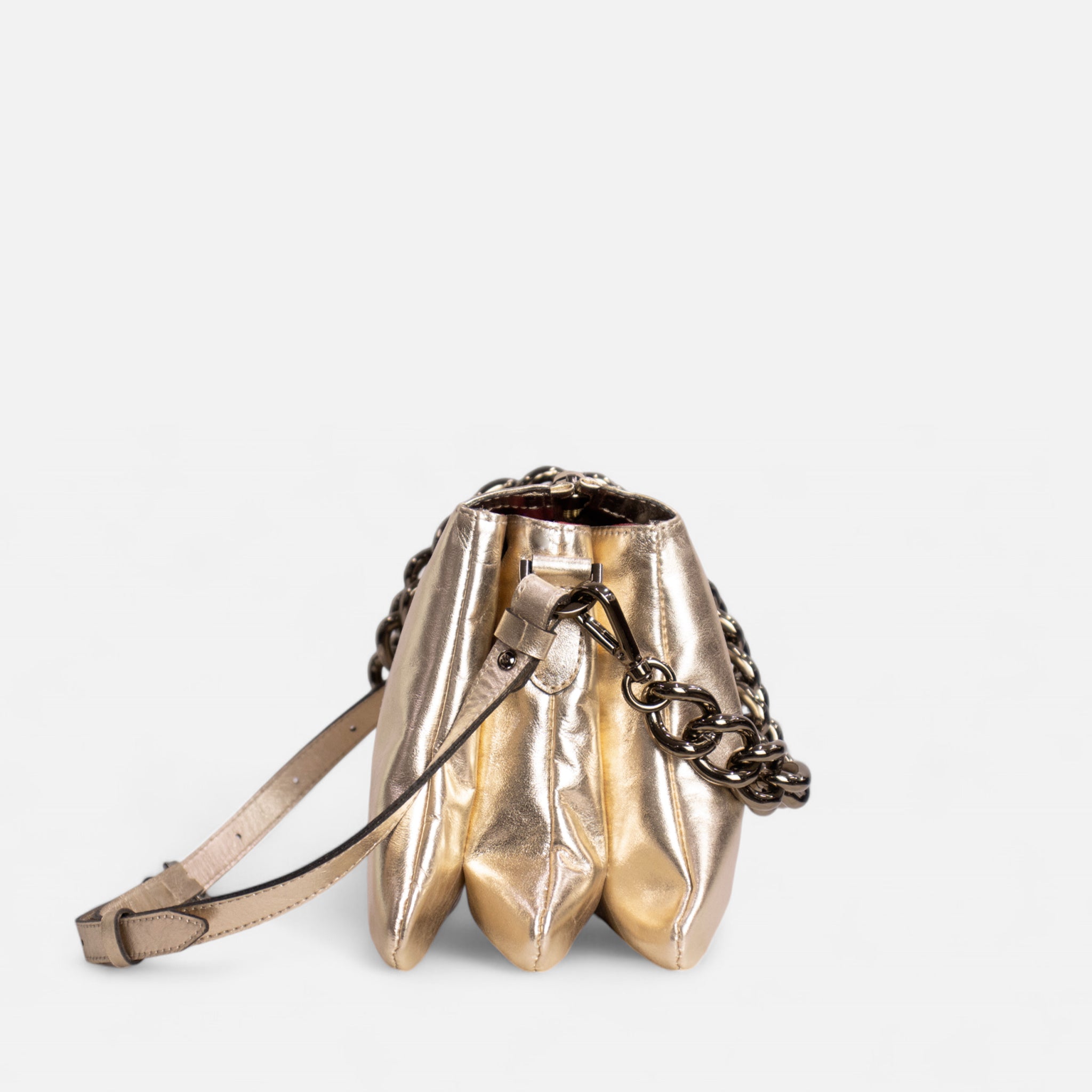 Bolsa Giulia em Couro Ouro Light