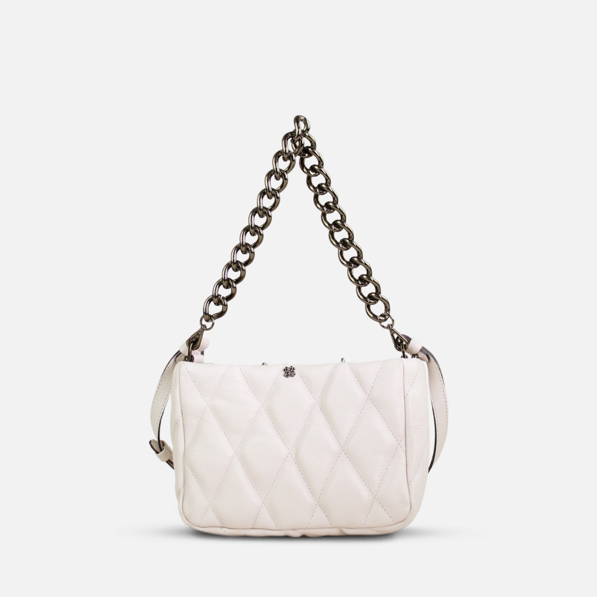 Bolsa Helô P em Couro Gelo
