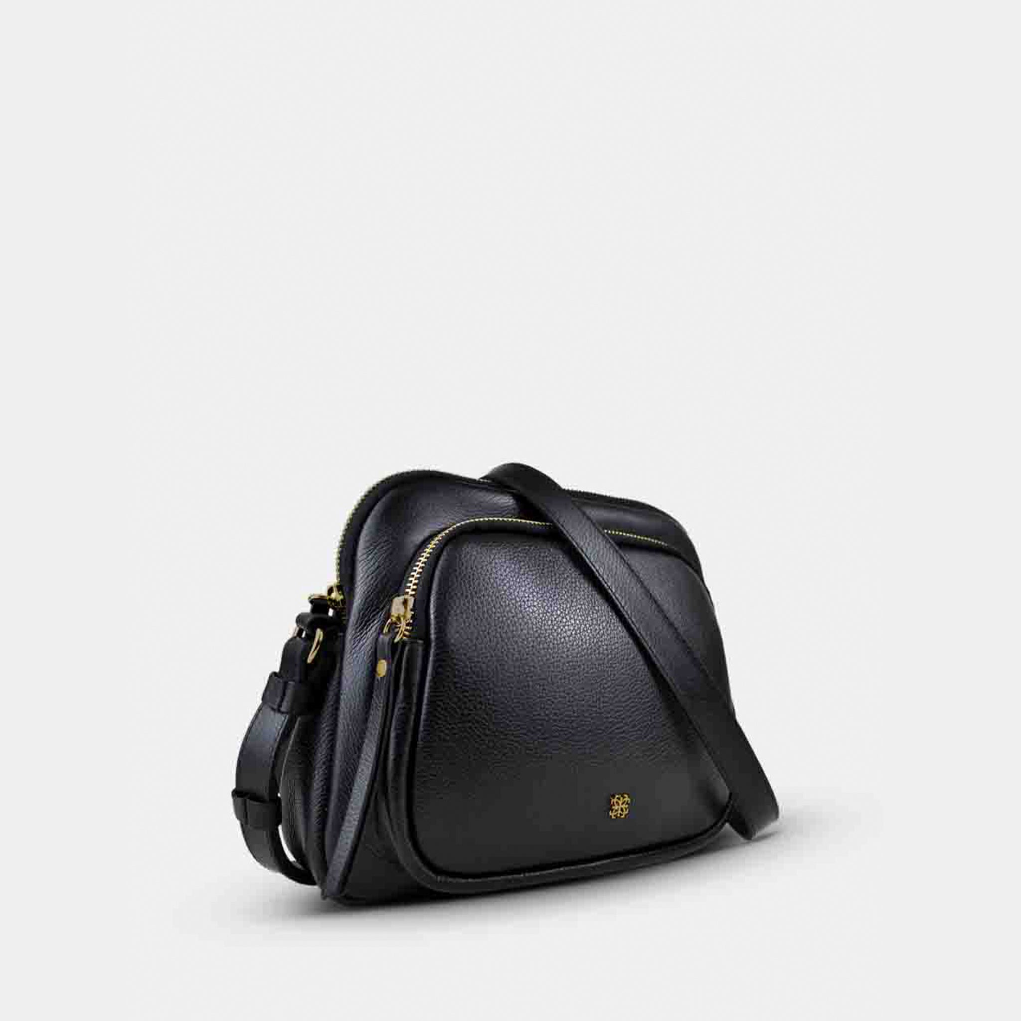 Bolsa Iris em Couro Preto
