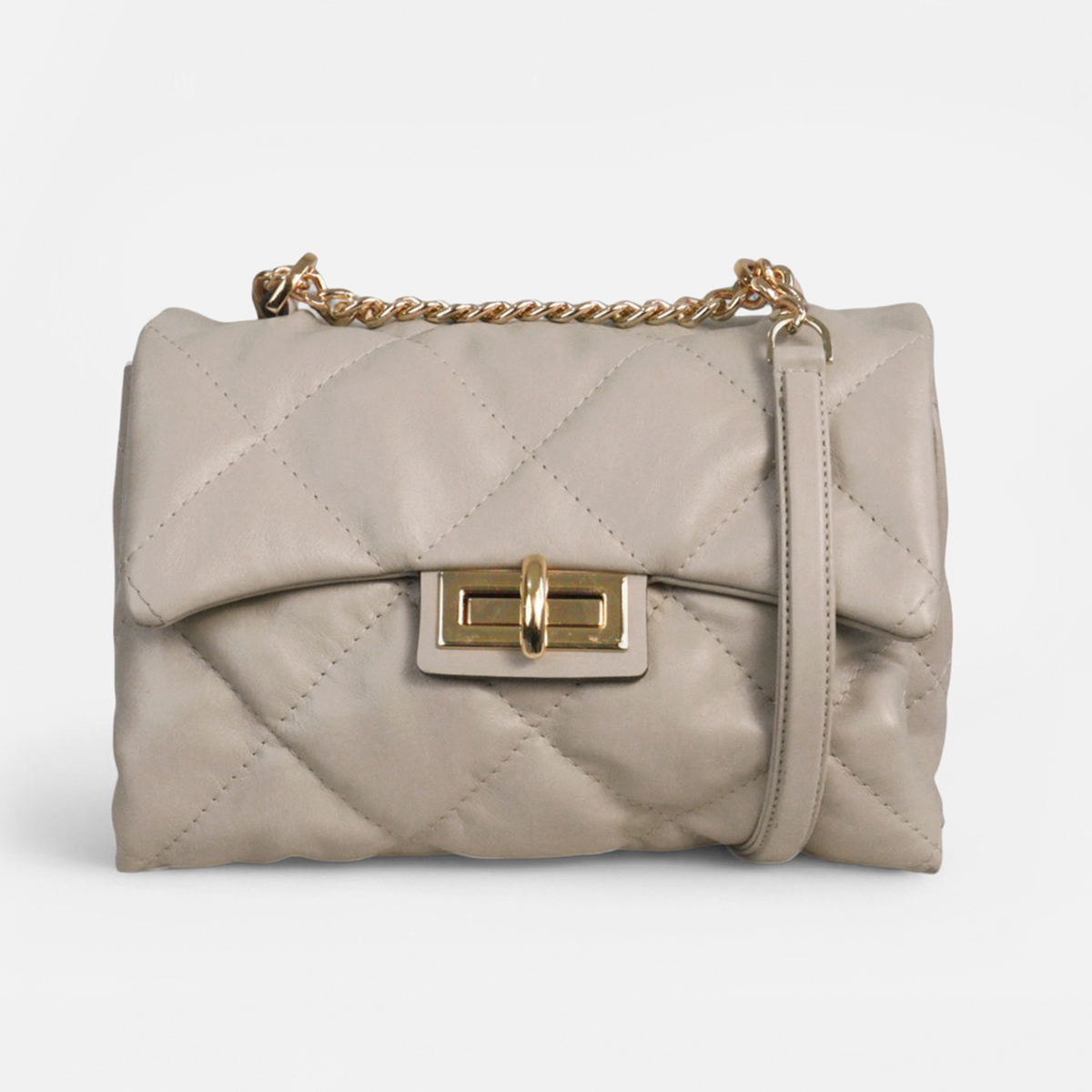 Bolsa Iza em Couro Ash