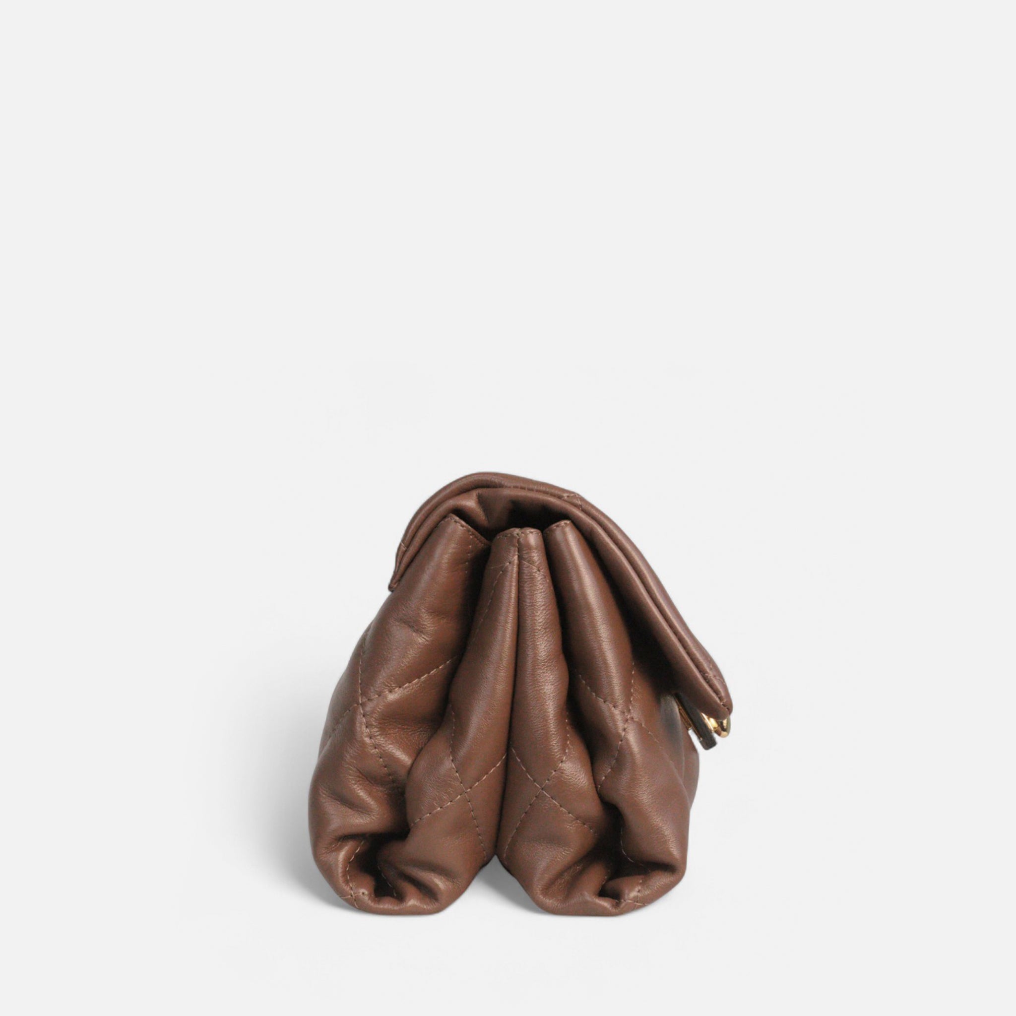 Bolsa Iza em Couro Cappuccino