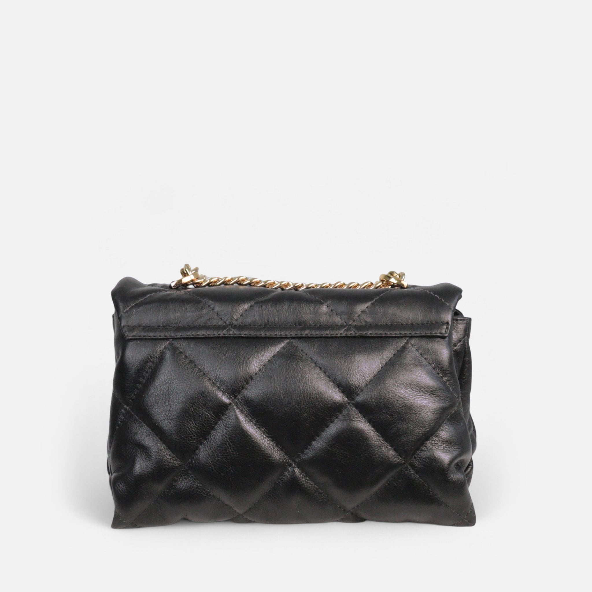 Bolsa Iza em Couro Preto