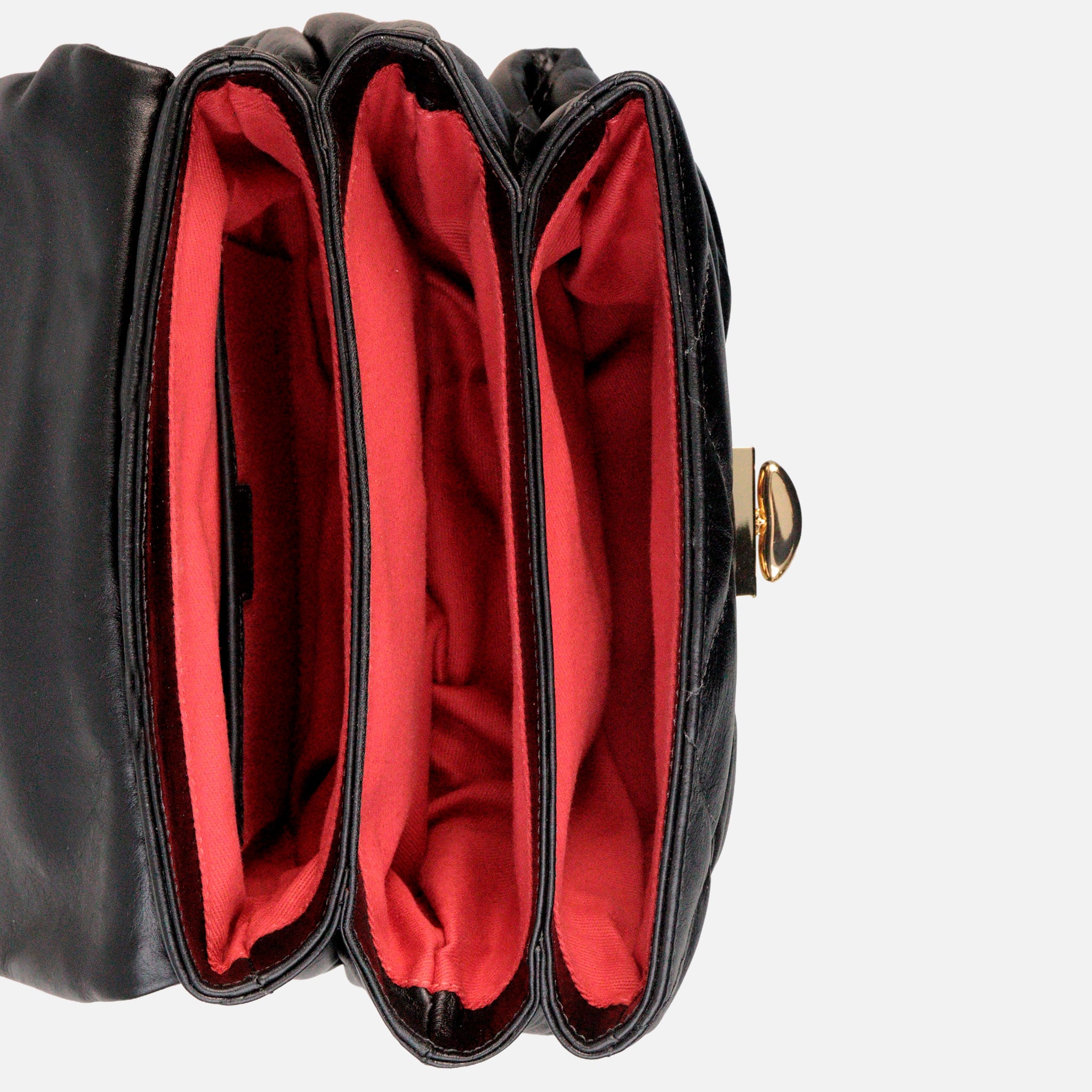 Bolsa Iza em Couro Preto