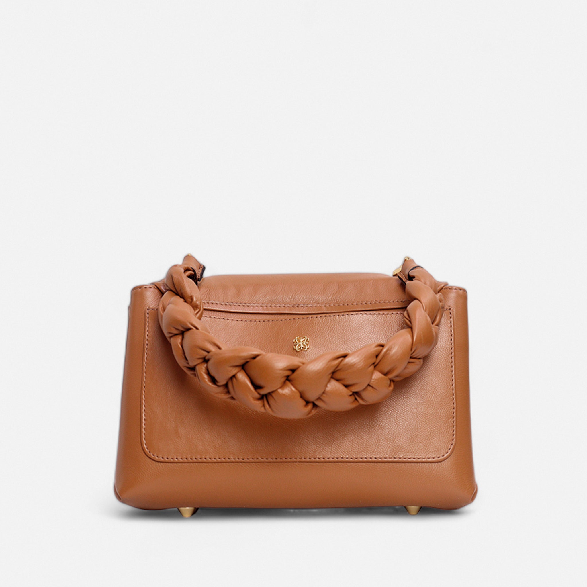 Bolsa Lu em Couro Carmel