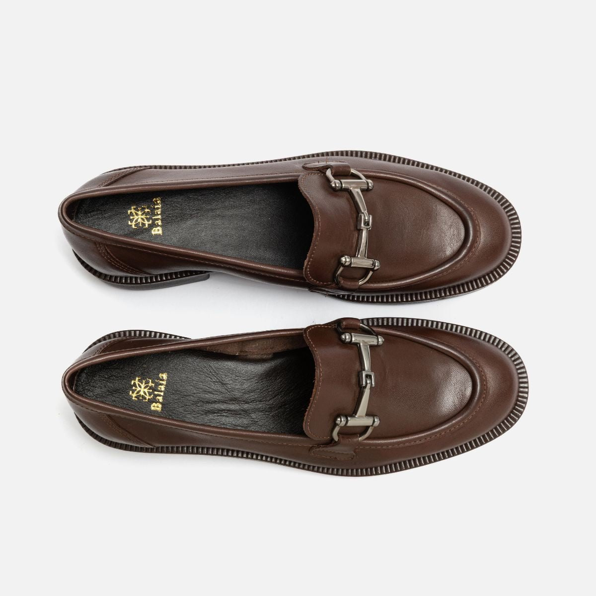 Mocassim Bridão em Couro Chocolate - Balaia