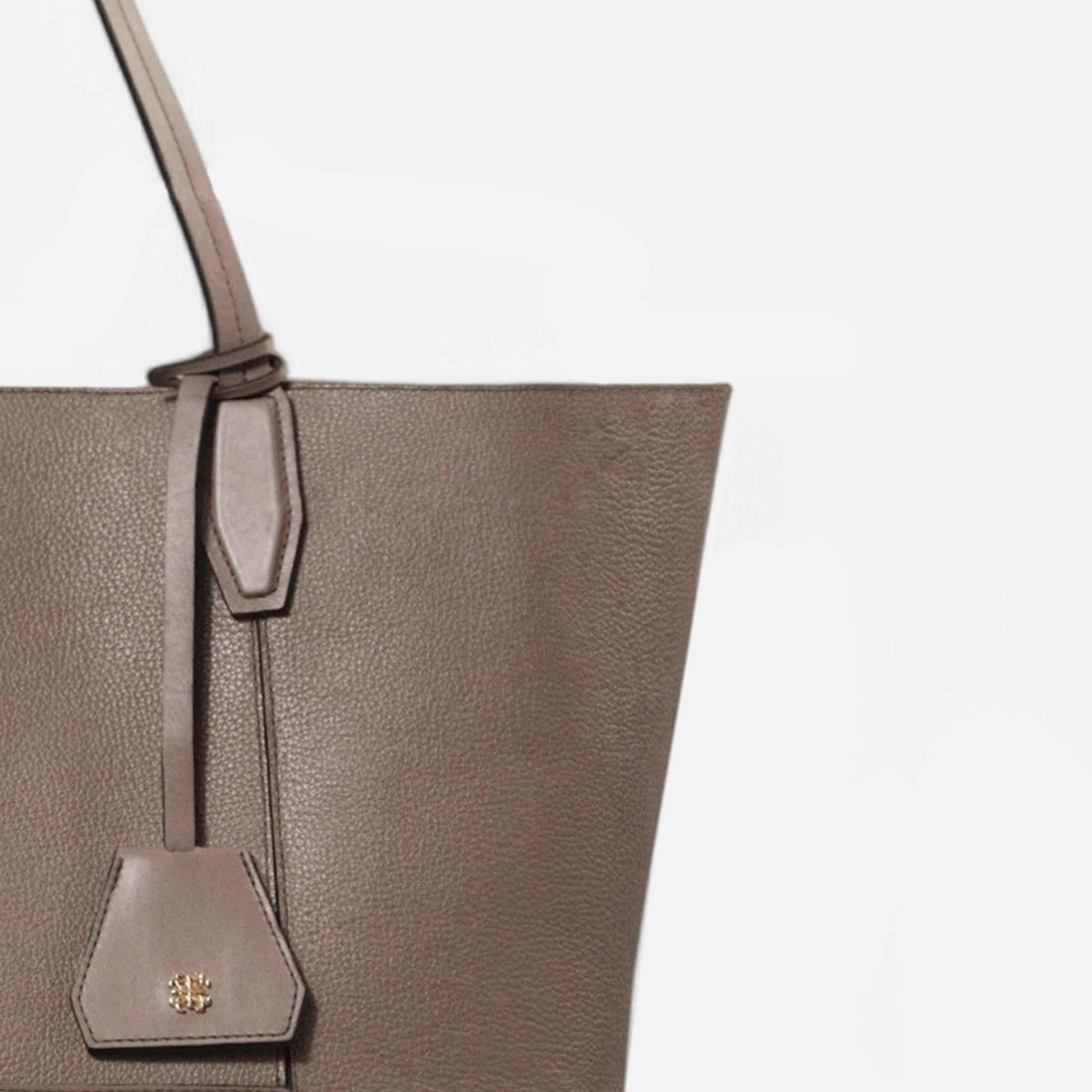 Bolsa Nanda G em Couro Grigio