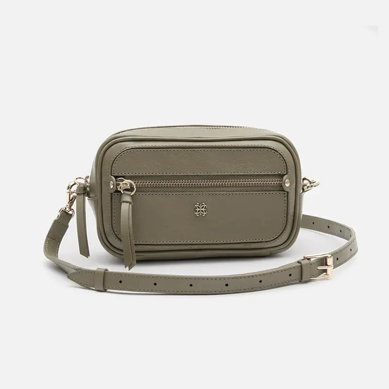 Pochete New Due em Couro Khaki - Balaia