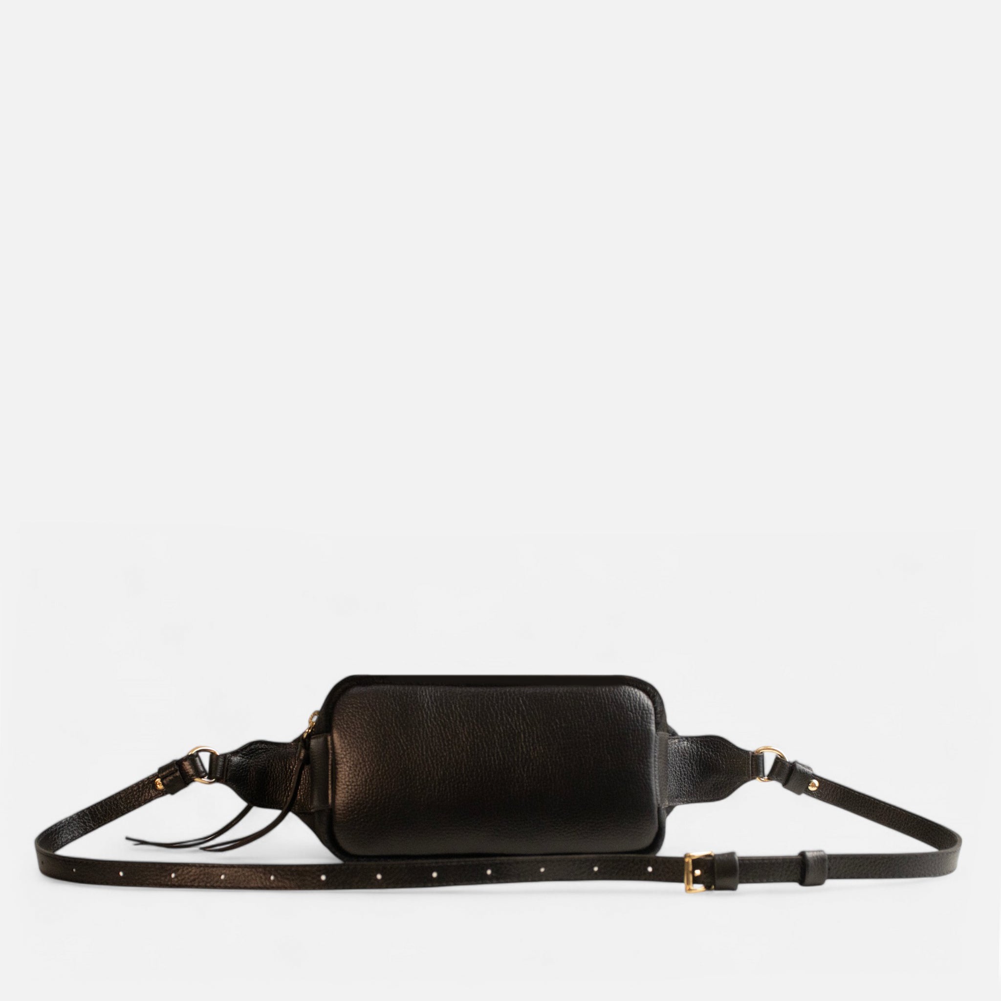 Pochete Amélie P em Couro Animal Preto