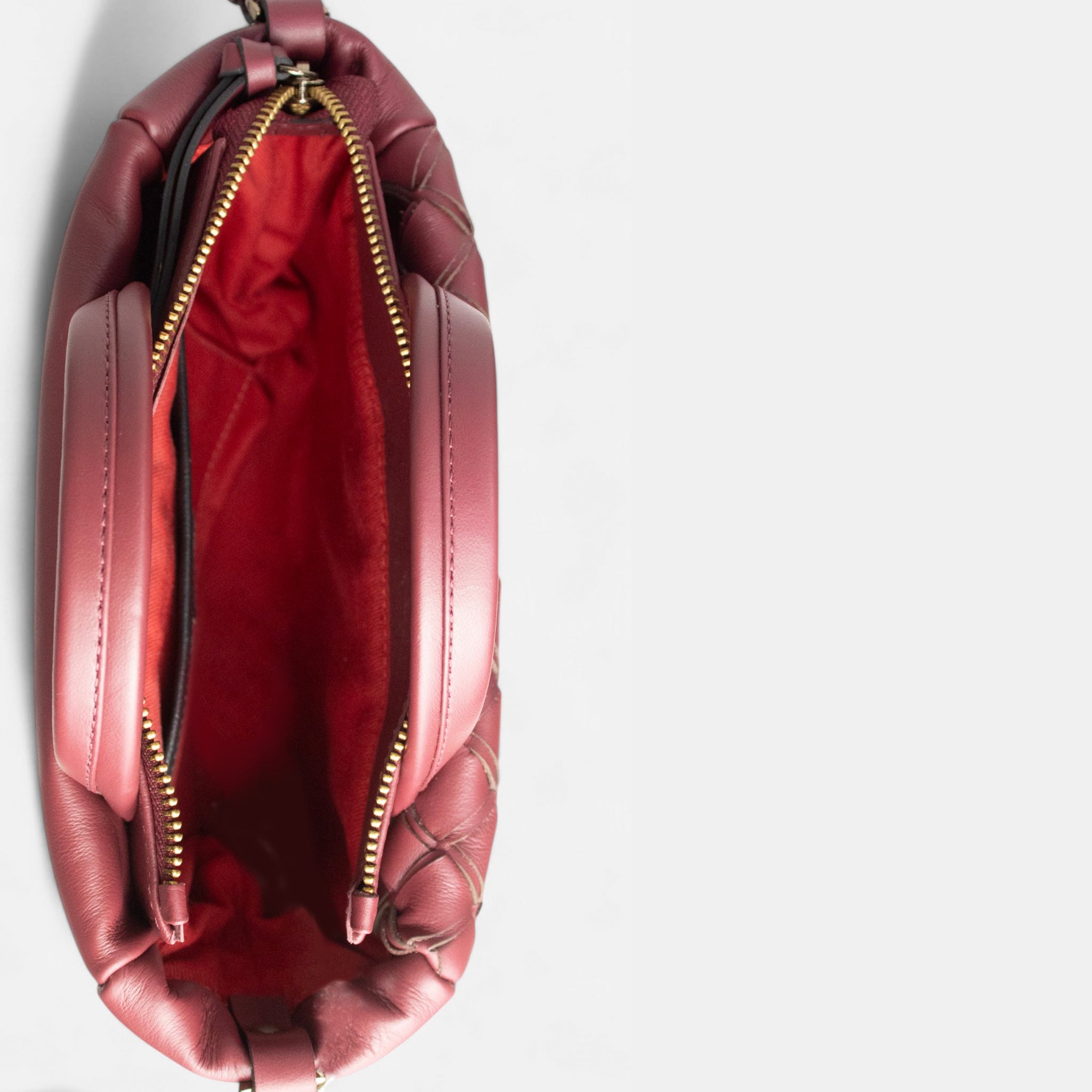 Bolsa Siena em Couro Rubi