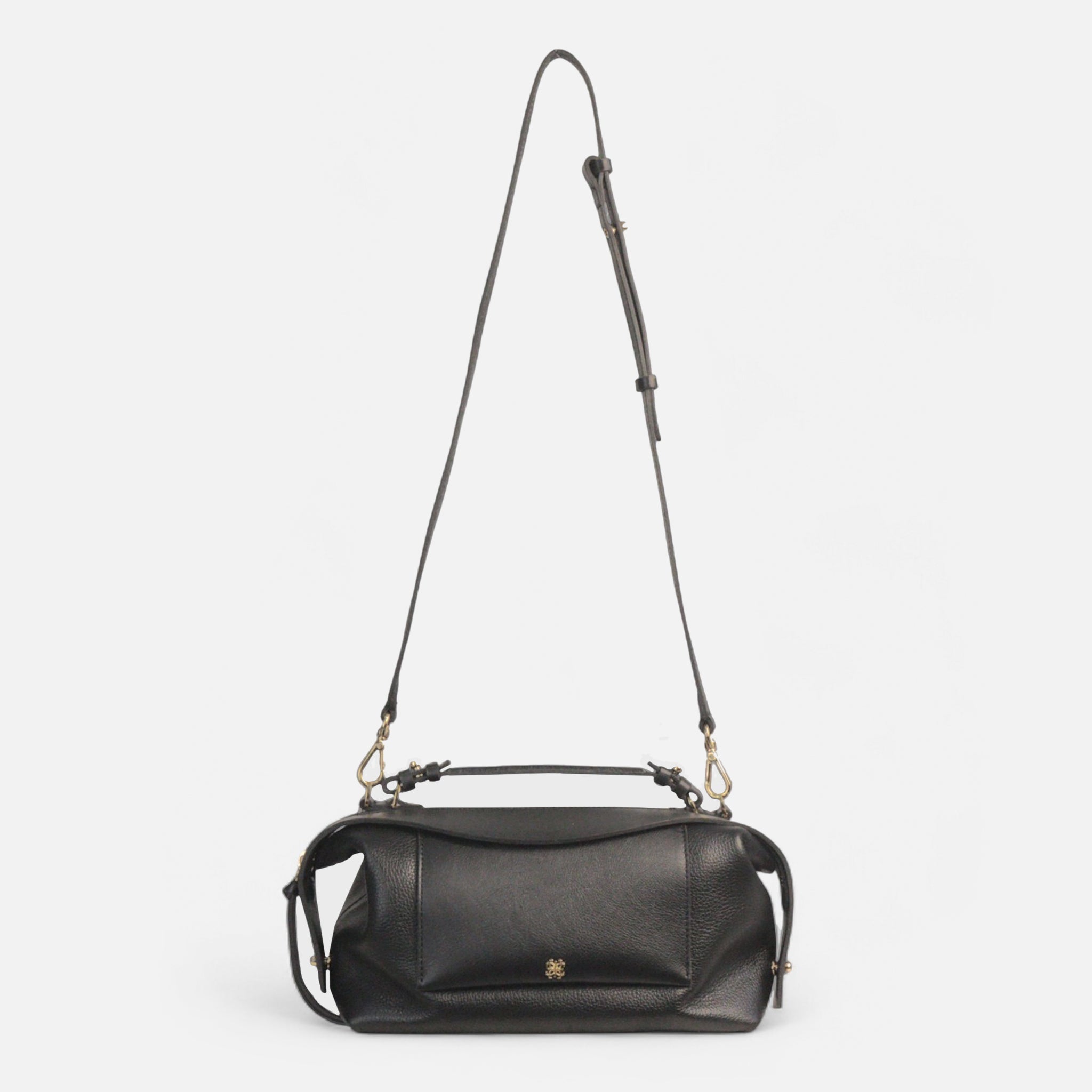 Bolsa Sil M em Couro Preto