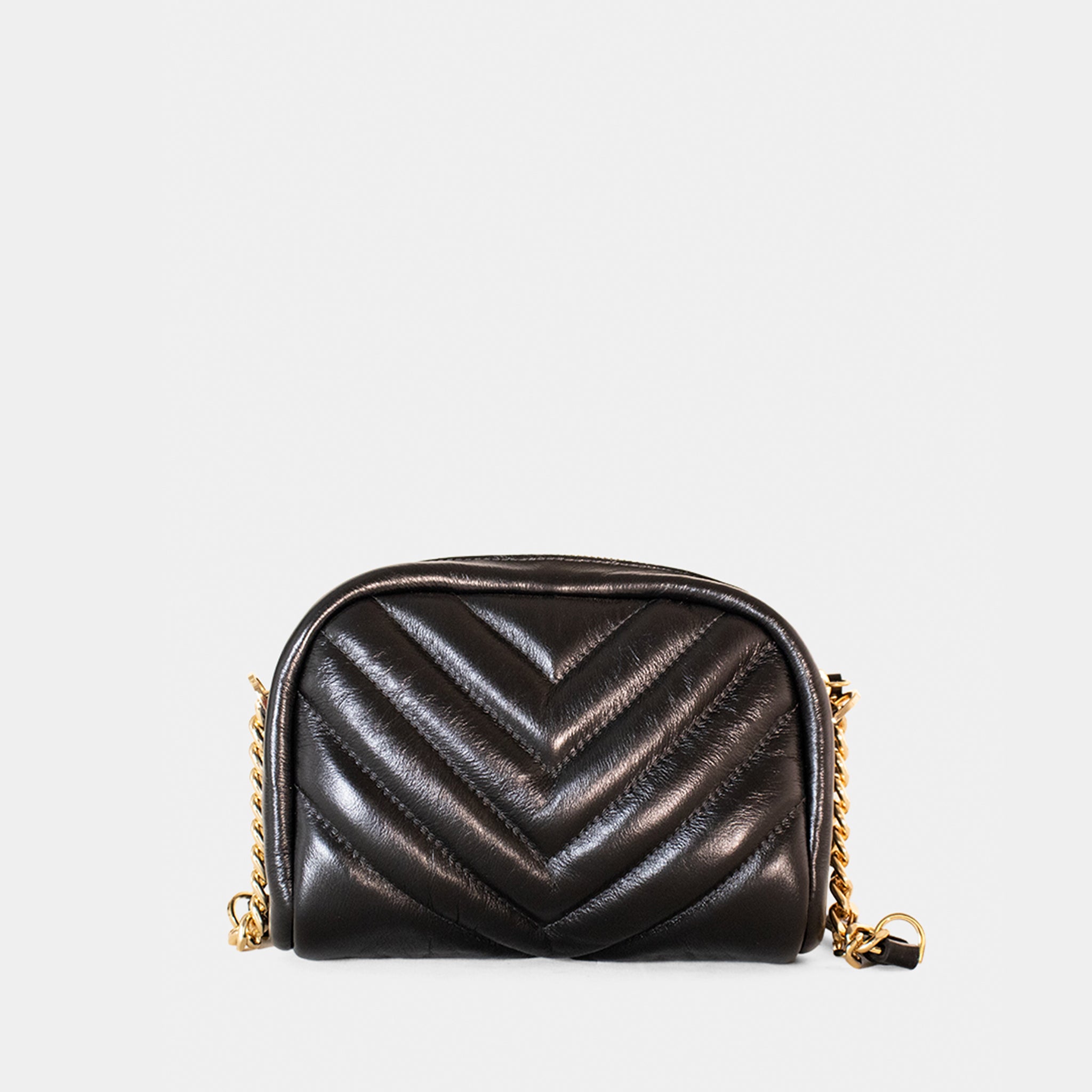 Bolsa Verona P em Couro Preto