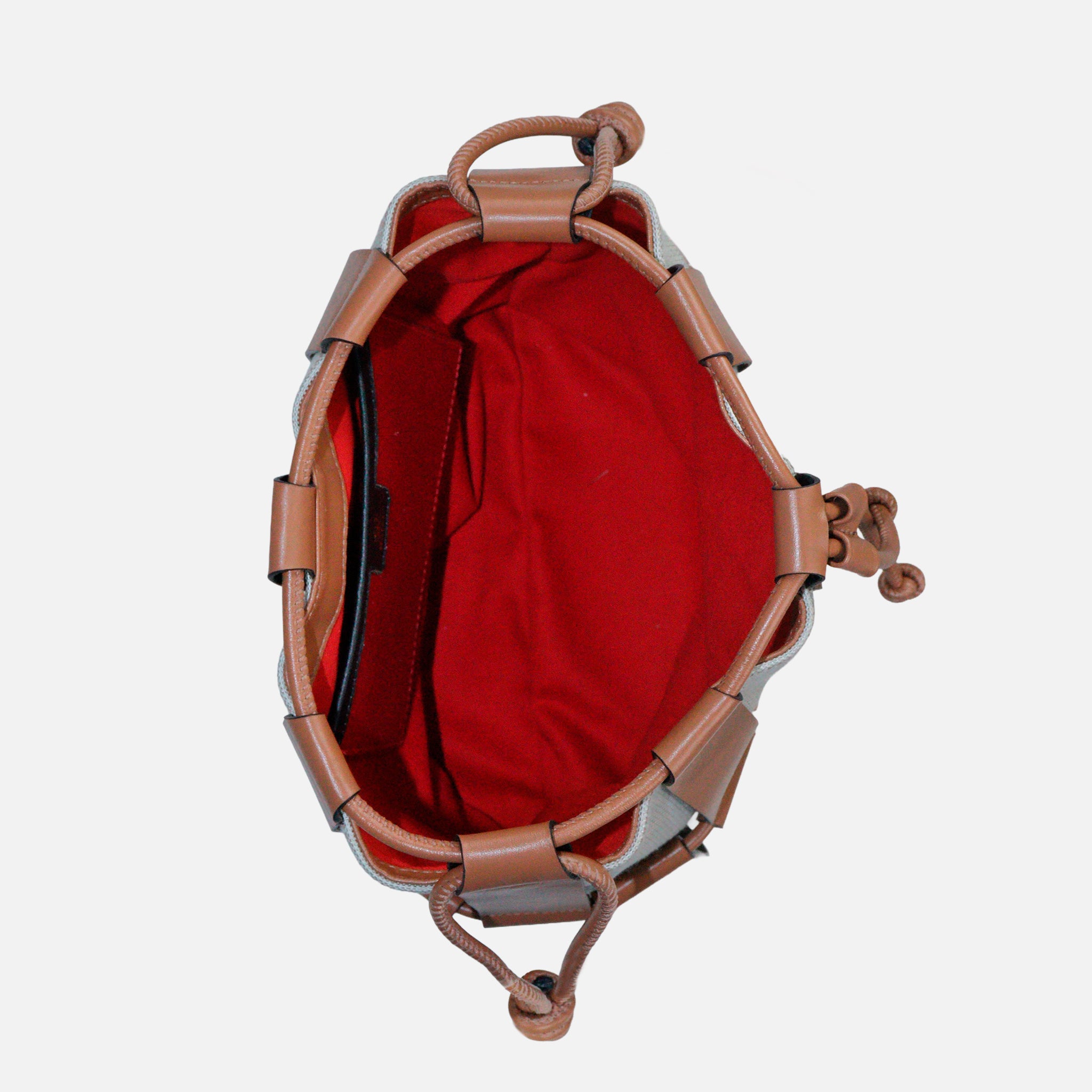 Bolsa Zena em Couro Carmel