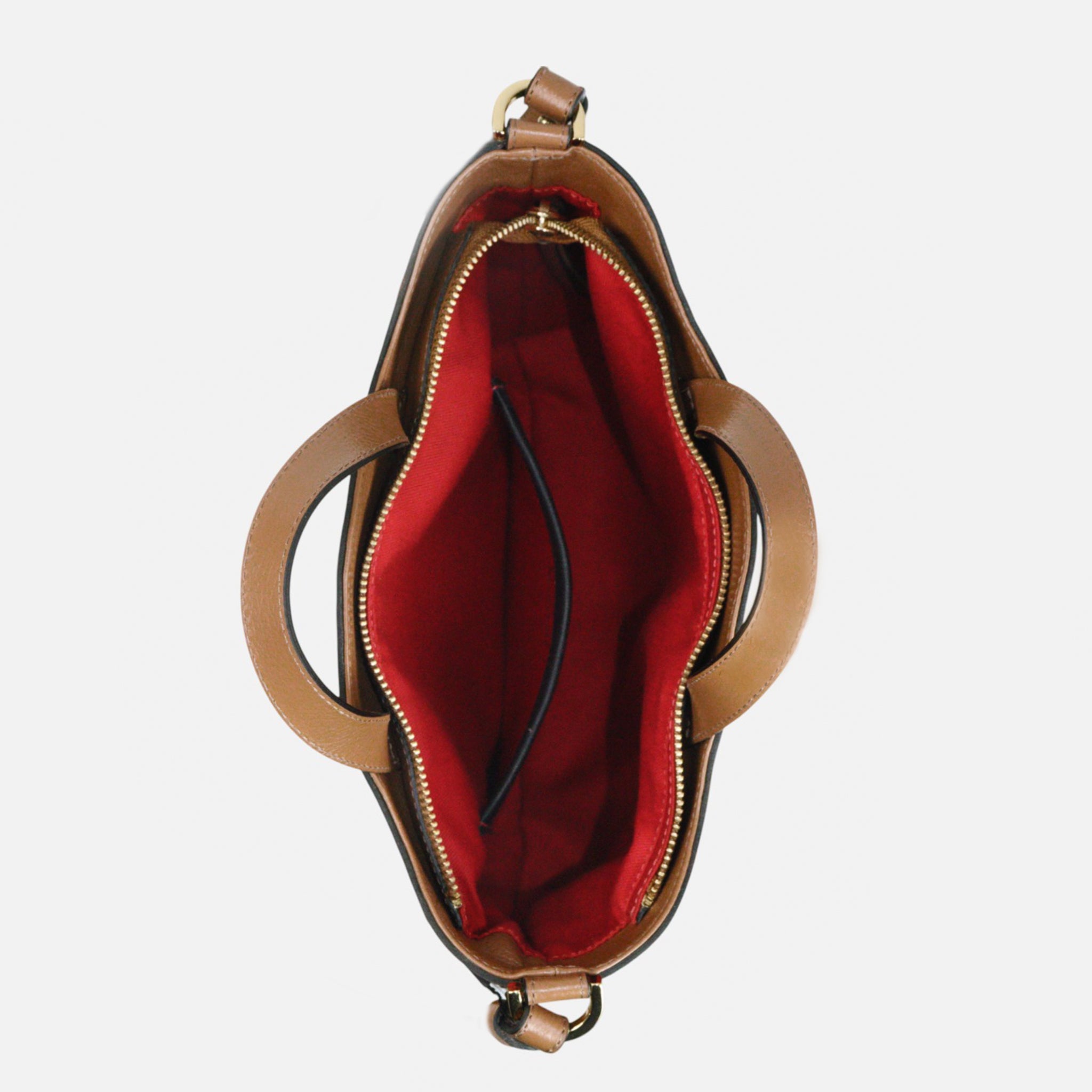 Bolsa Wave em Couro Carmel