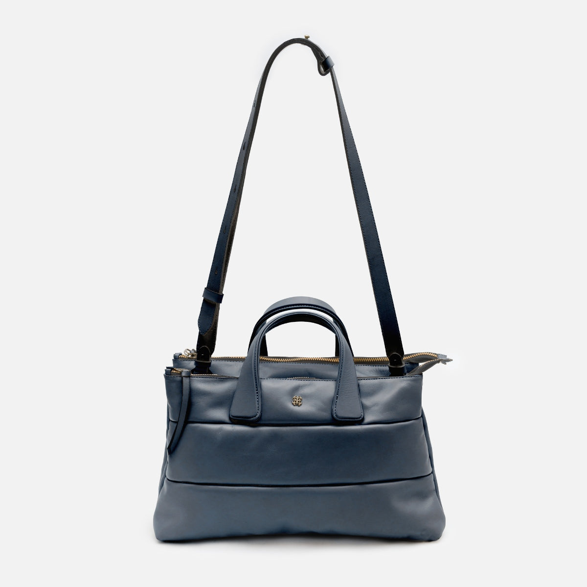 Bolsa Tote Mika M em Couro Marinho