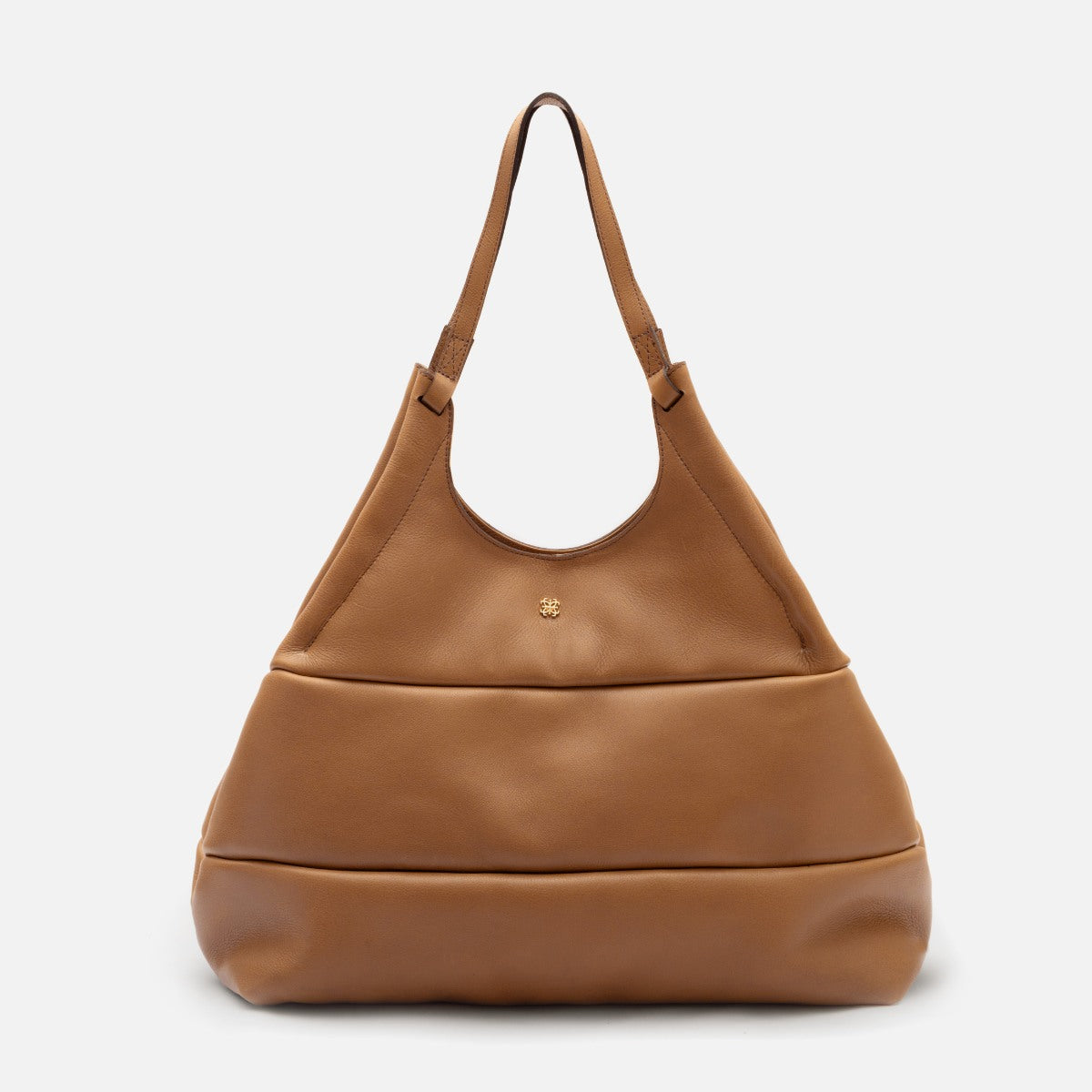 Bolsa Clara Tote em Couro Carmel