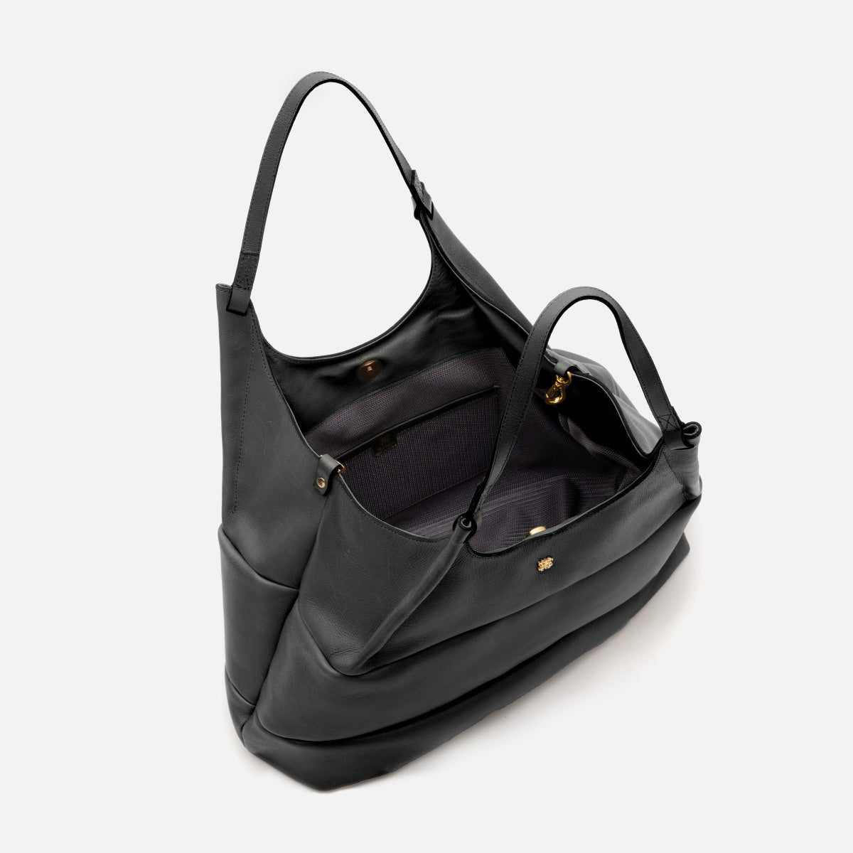 Bolsa Clara Tote em Couro Preto