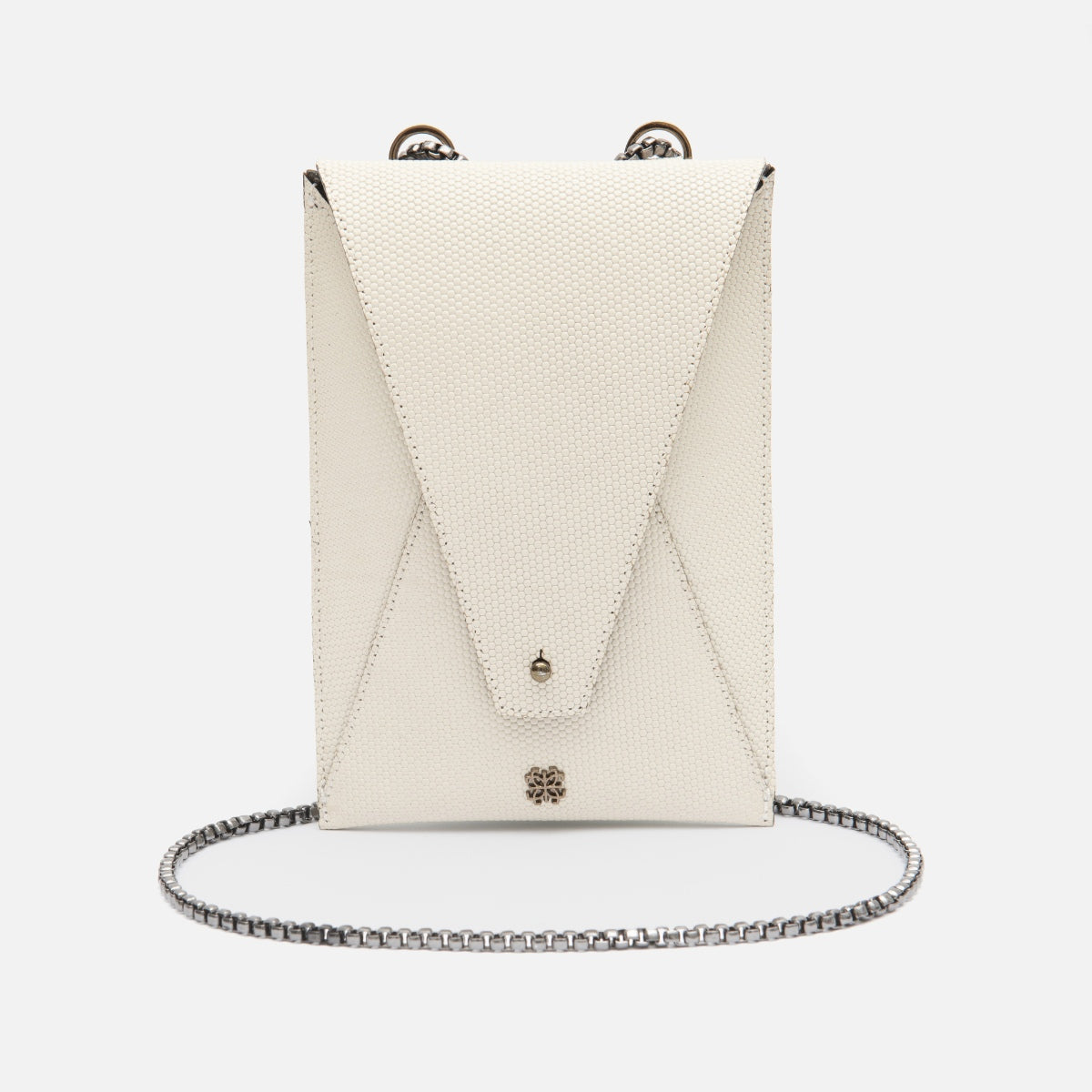 Bagphone Oli em Couro Colmeia Off White