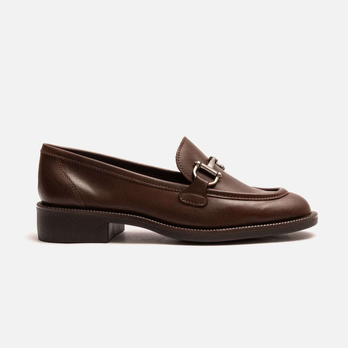Mocassim Bridão em Couro Chocolate