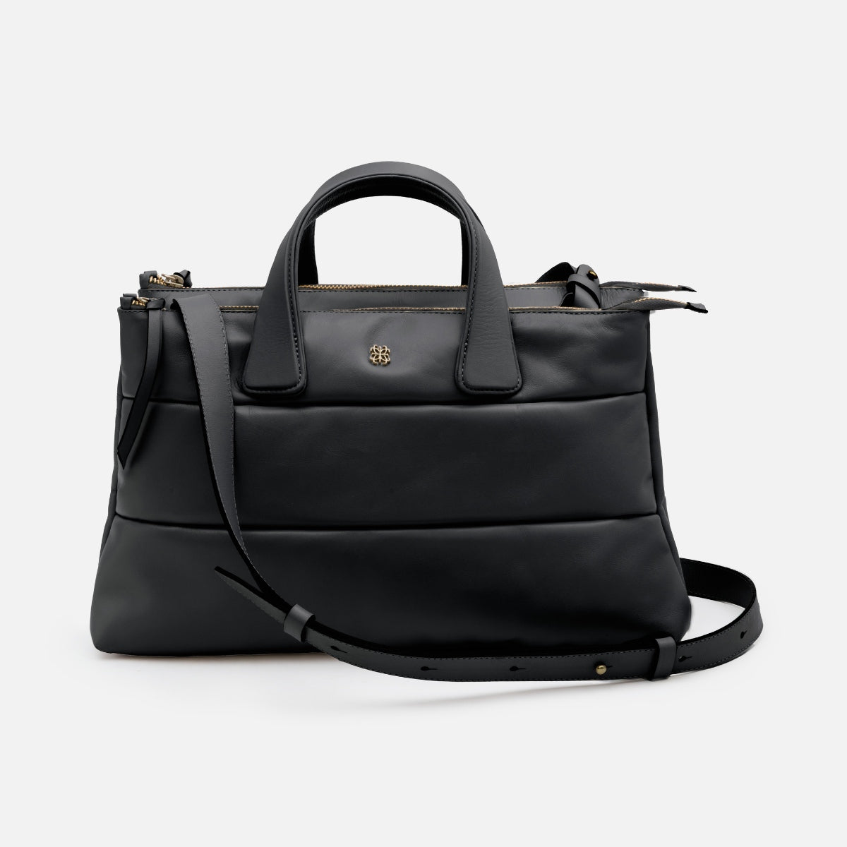 Bolsa Mika M em Couro Preto