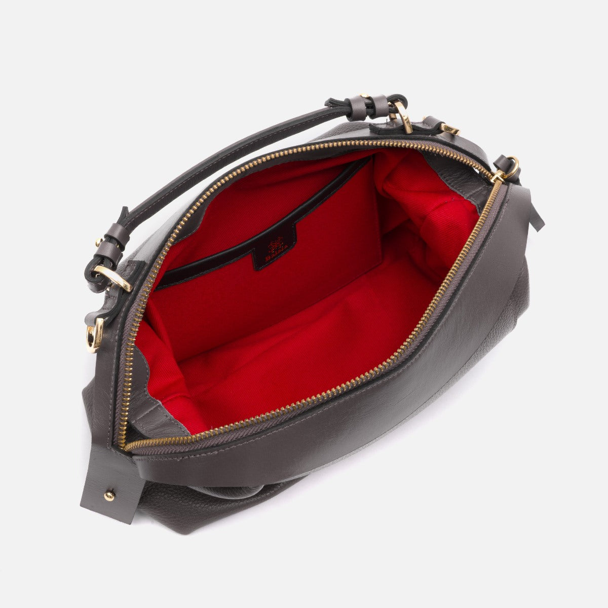 Bolsa Sil M em Couro Grafite