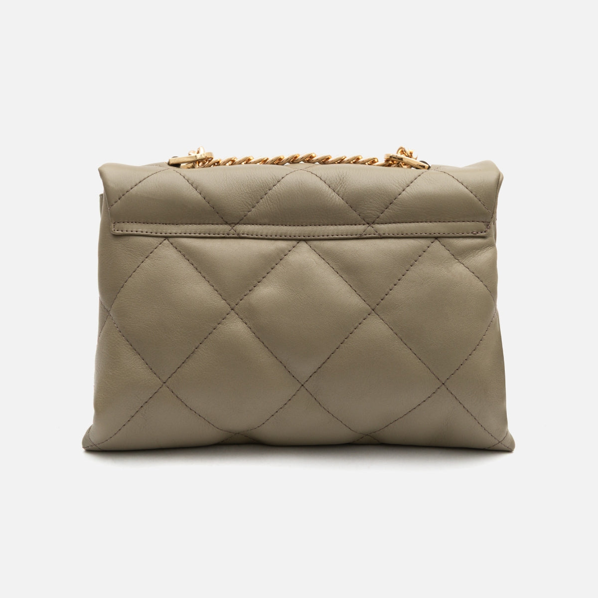 Bolsa Iza em Couro Khaki