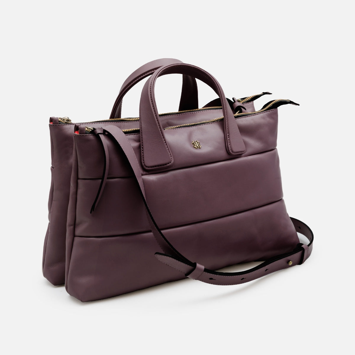 Bolsa Tote Mika M em Couro Carmim