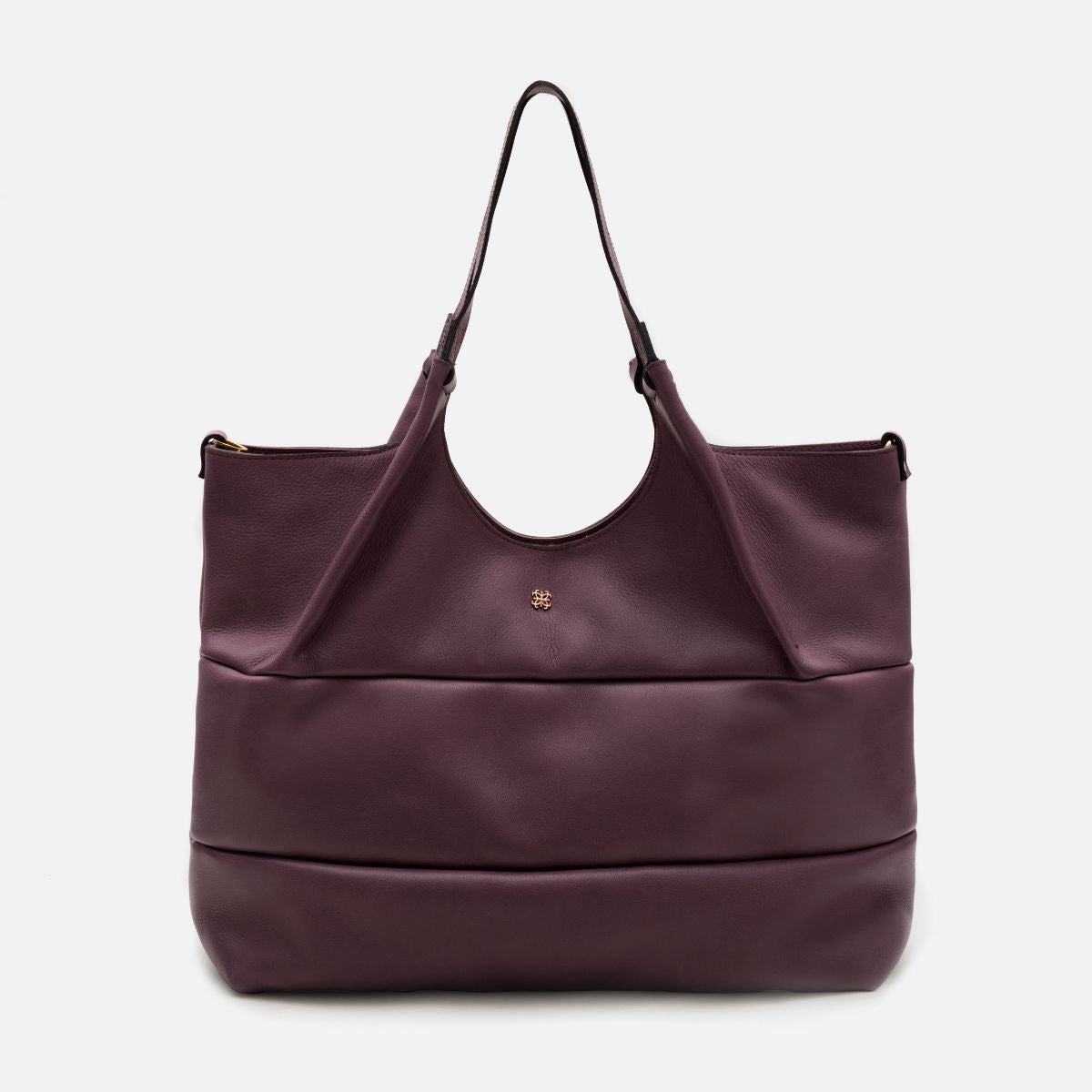 Bolsa Clara Tote em Couro Carmim